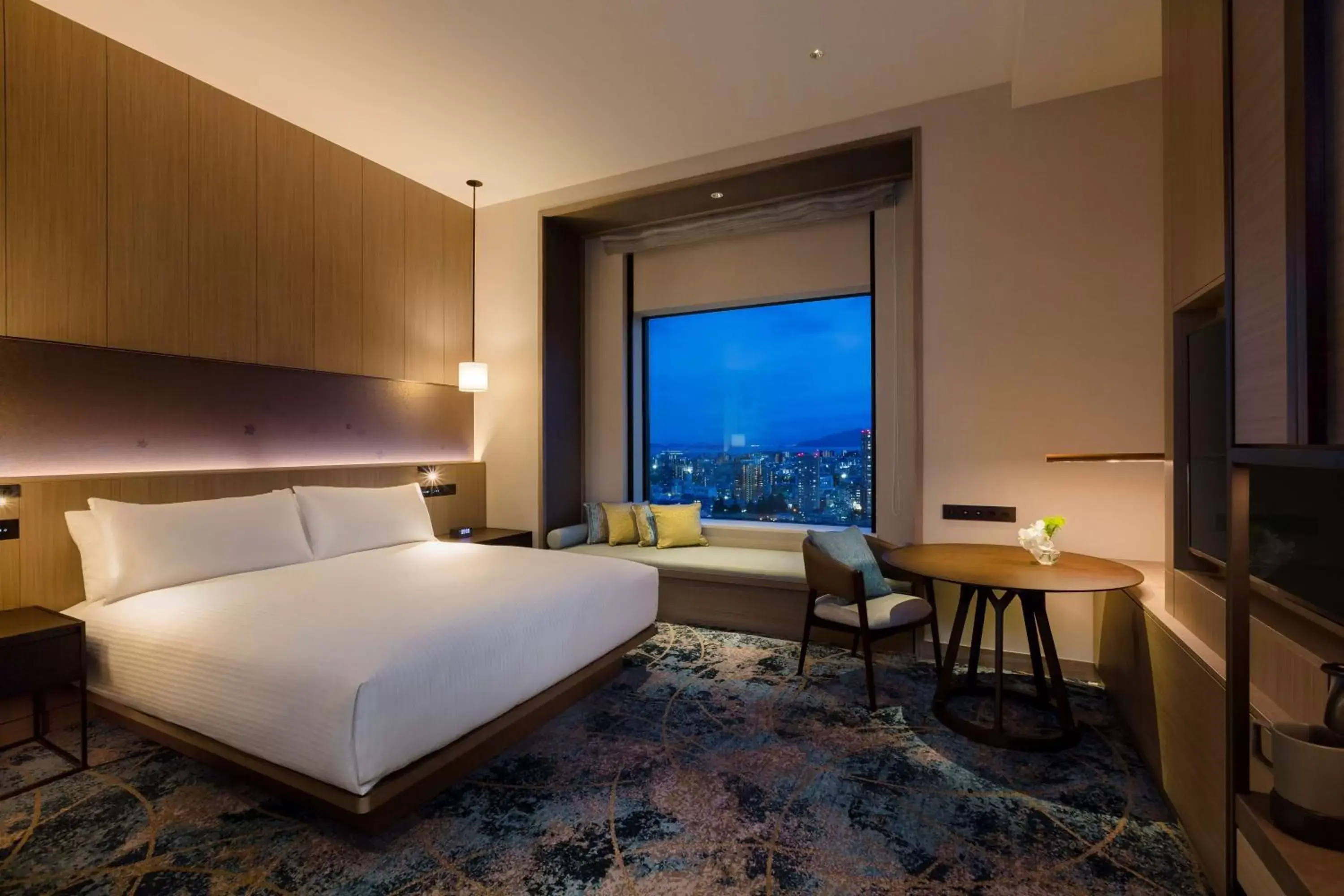 Bed in Hilton Hiroshima
