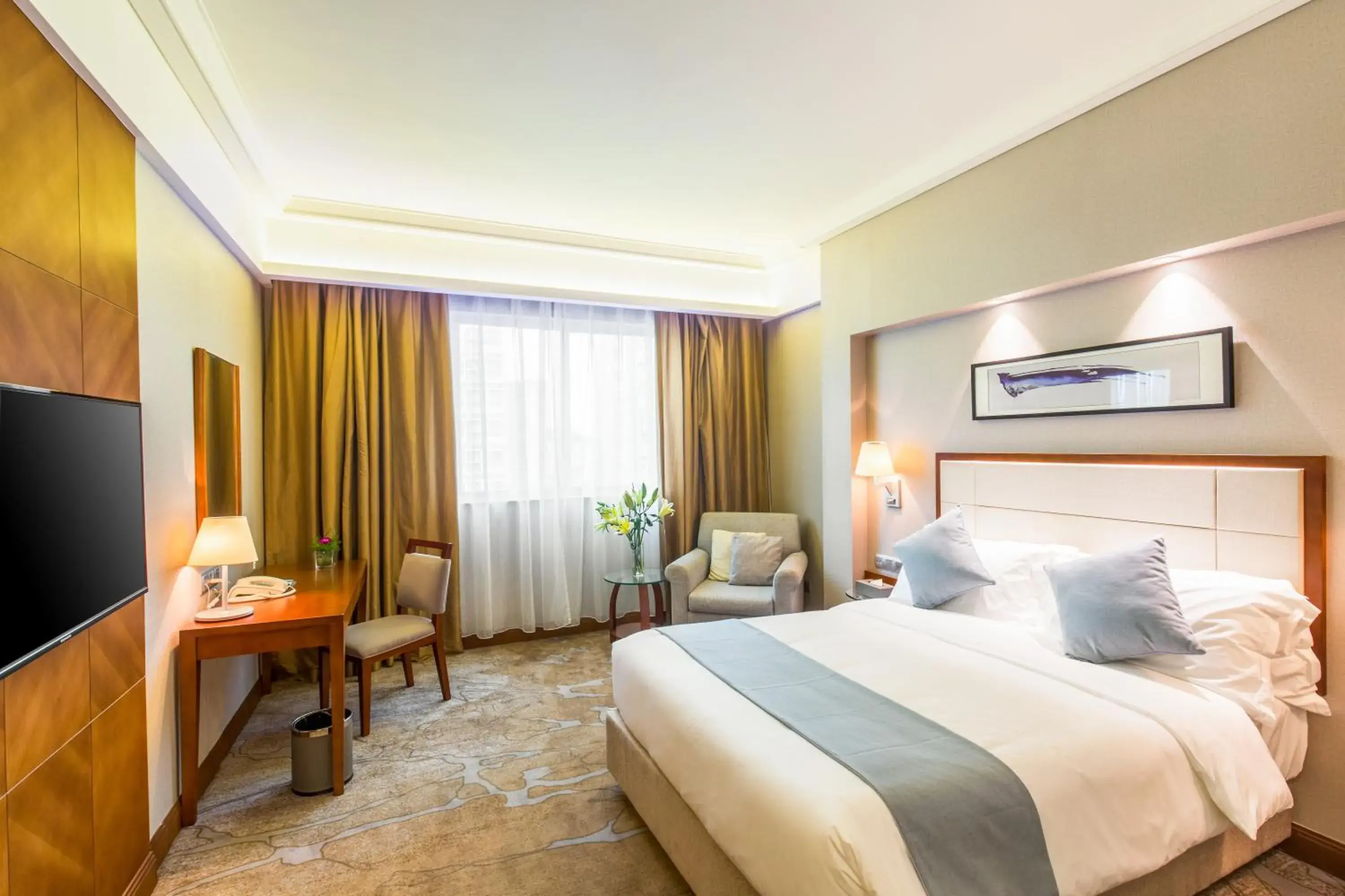 Photo of the whole room, Bed in Wan Yue Grand Skylight Hotel Photo of the whole room, Bed in Wan Yue Grand Skylight Hotel