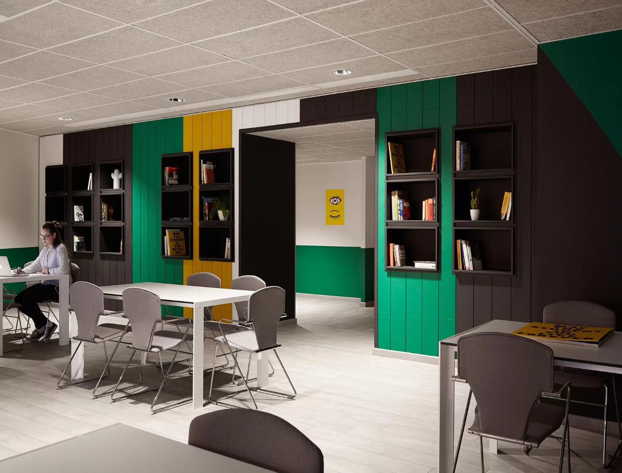 Seating area in The Social Hub Paris La Défense