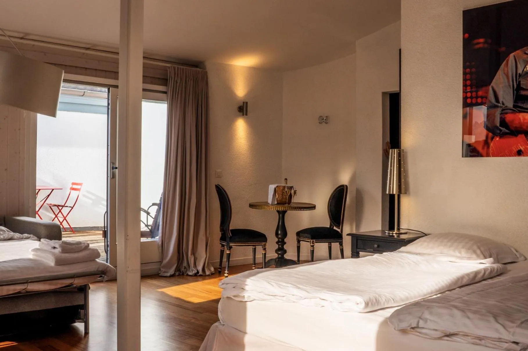 Bed in Tralala Hotel Montreux