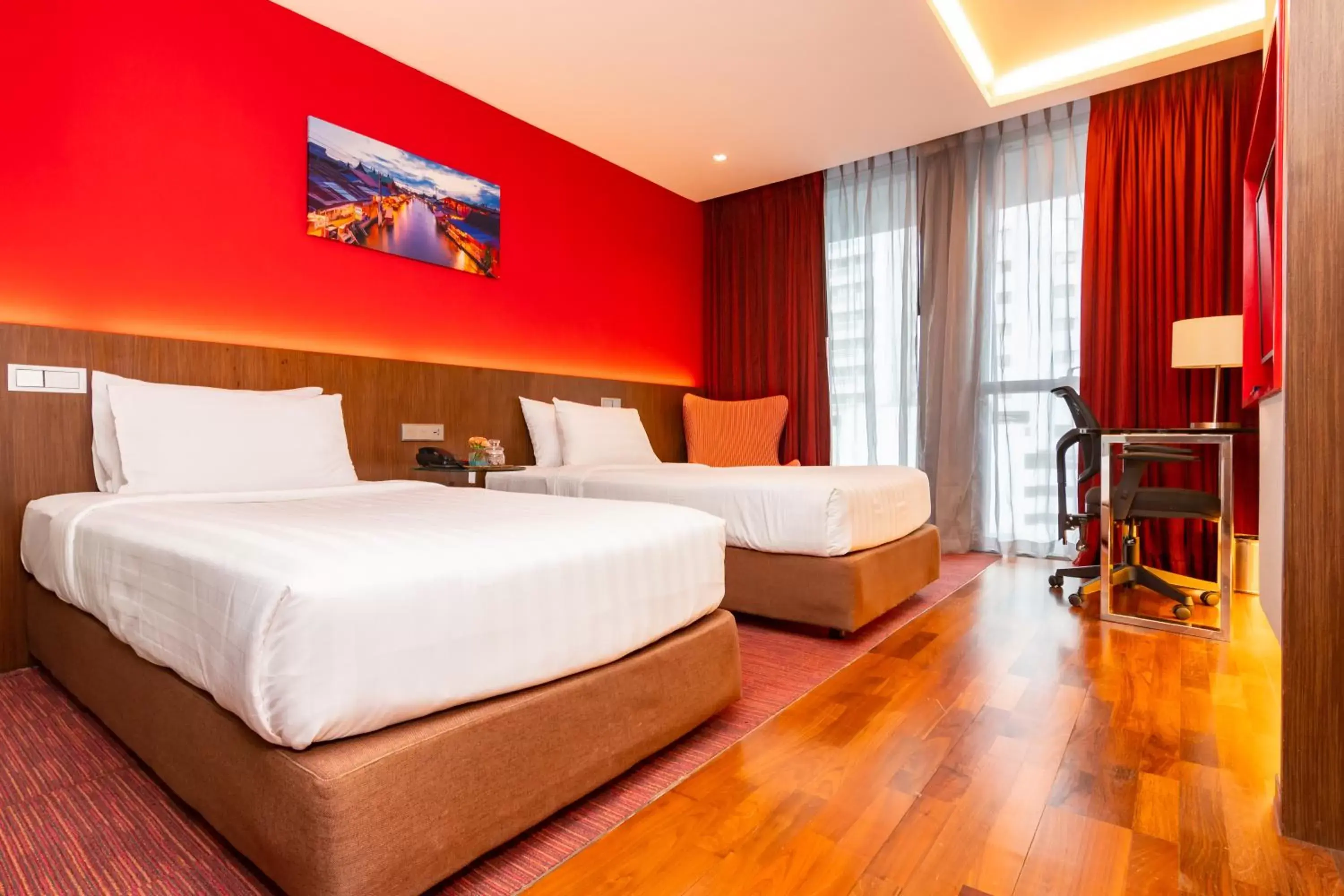Bedroom, Bed in Galleria Sukhumvit 10 Bangkok by Compass Hospitality