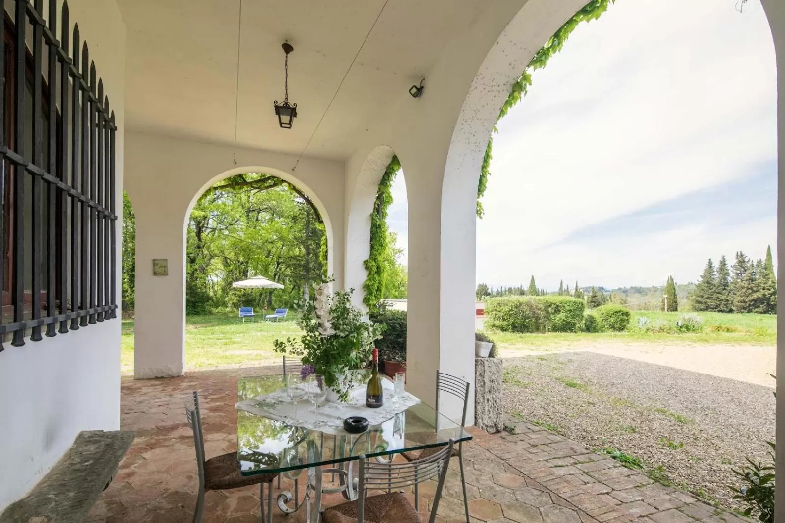 Garden view in Villa Albertina