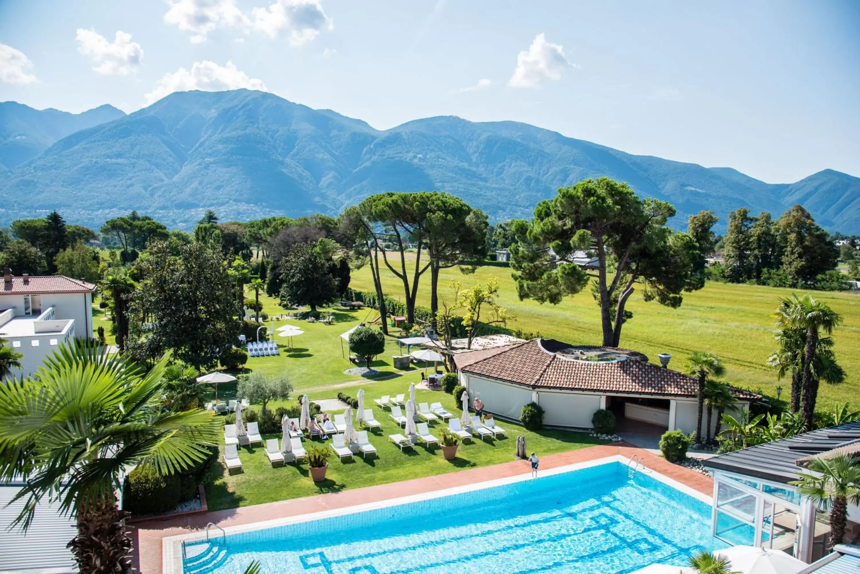 Swimming pool, Pool View in Parkhotel Delta, Wellbeing Resort