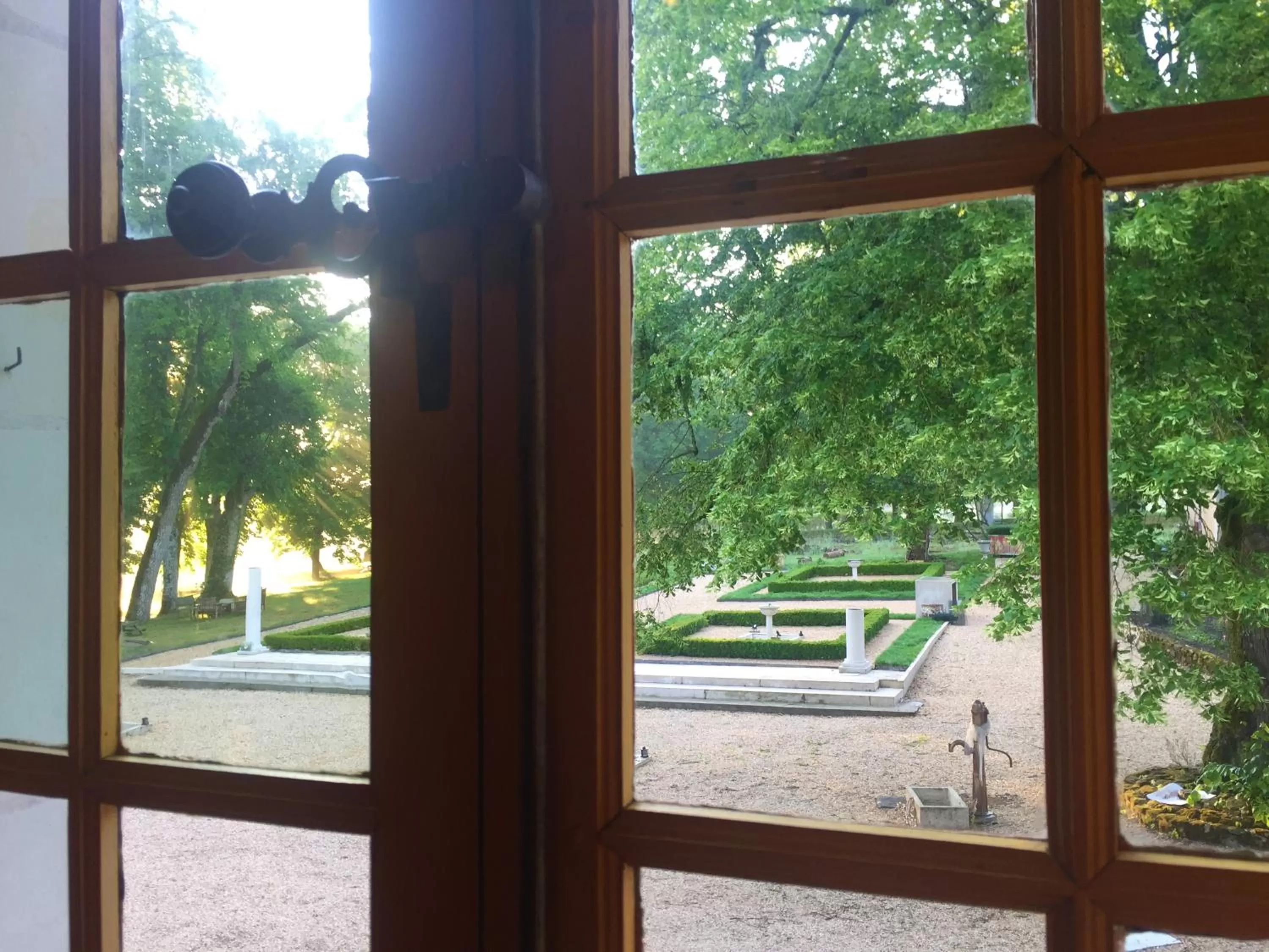 Garden view in Manoir de la Rémonière