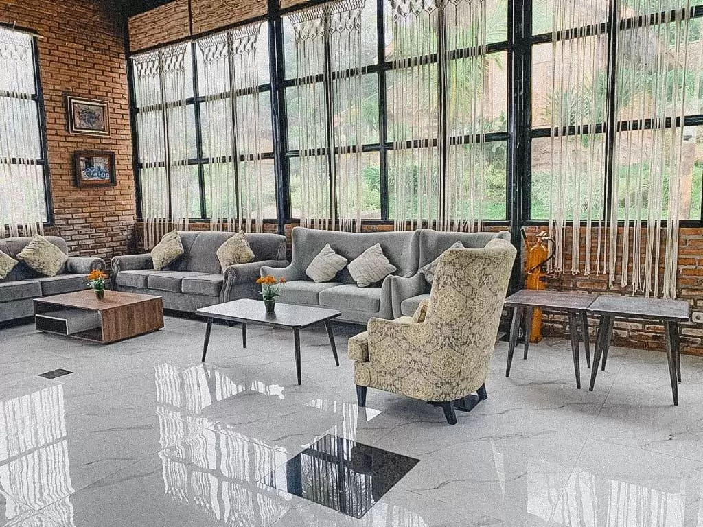Seating area in D'Kaliurang Resort & Convention Yogyakarta
