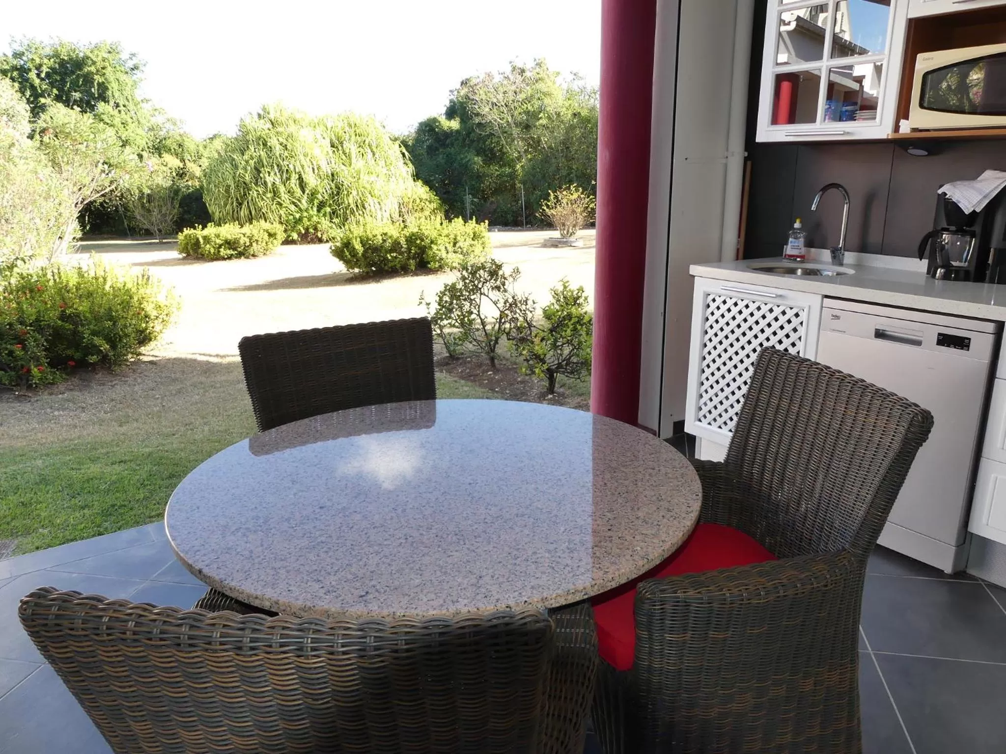 Patio in Résidence Le Vallon Guadeloupe Parc Piscine Appartements & Studios