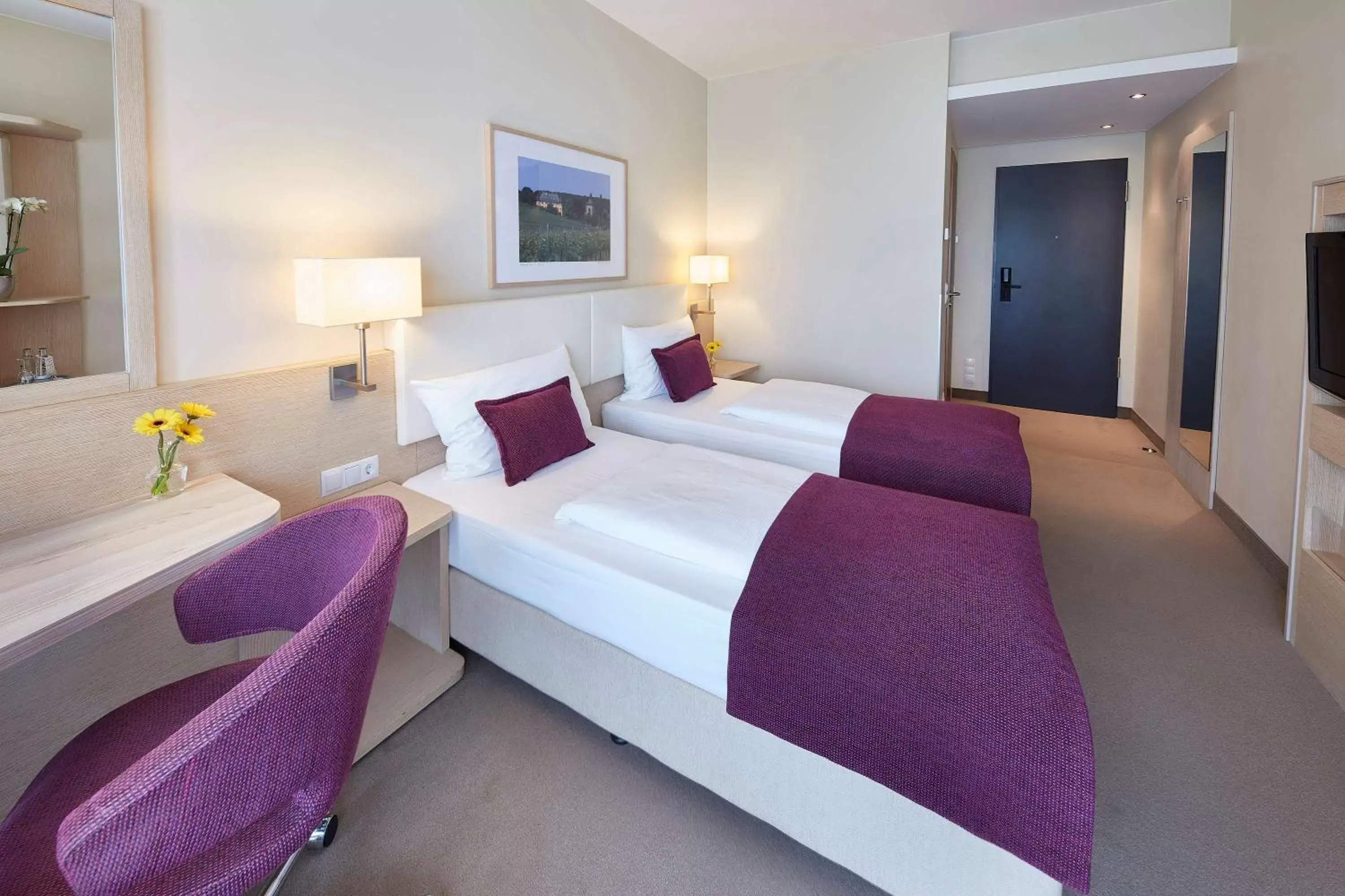 Photo of the whole room, Bed in GHOTEL hotel & living Koblenz Photo of the whole room, Bed in GHOTEL hotel & living Koblenz