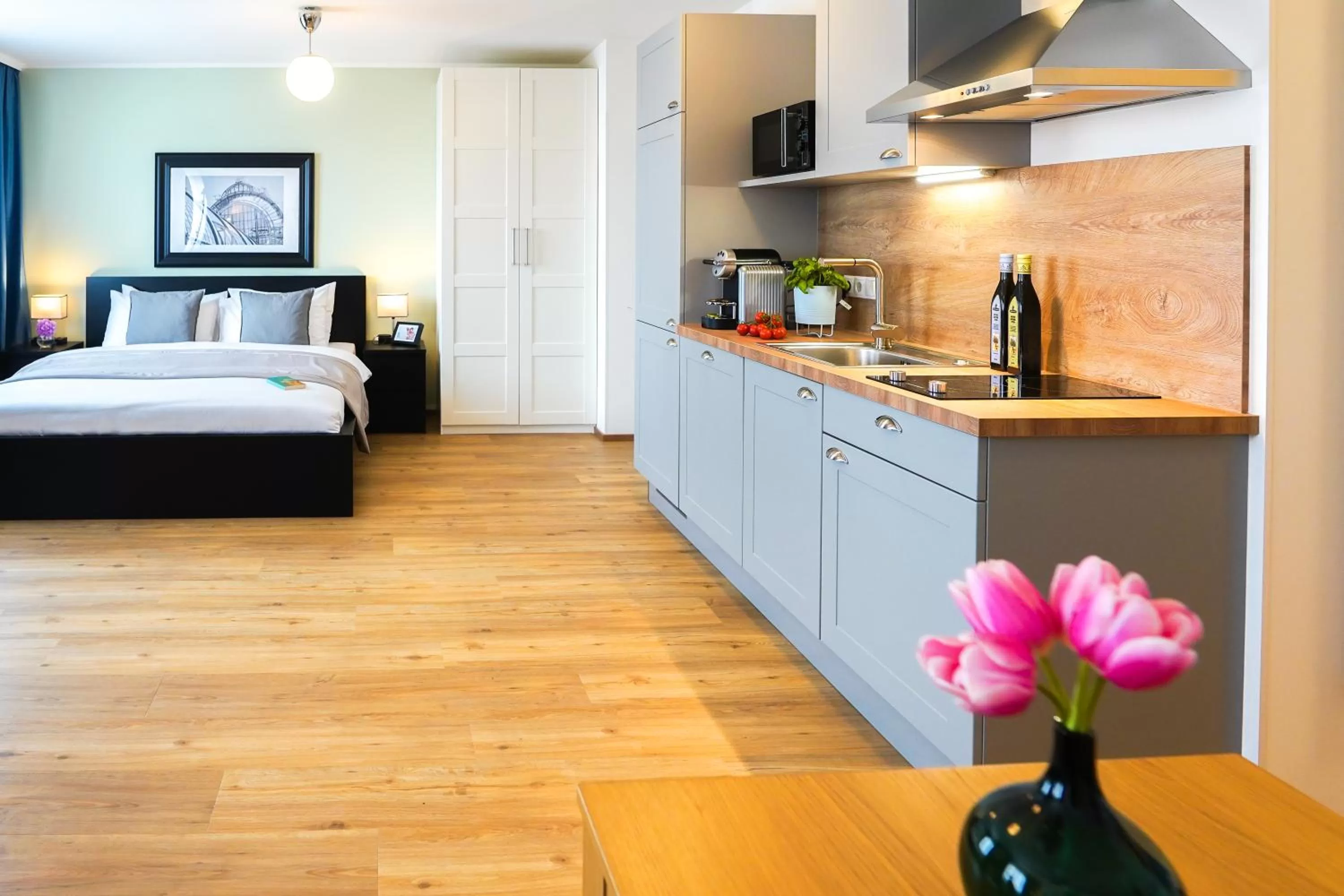 Bed in Citadines South Vienna