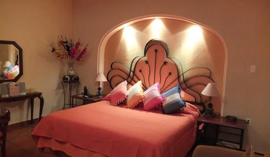 Bed in Hotel Boutique Parador San Miguel Oaxaca