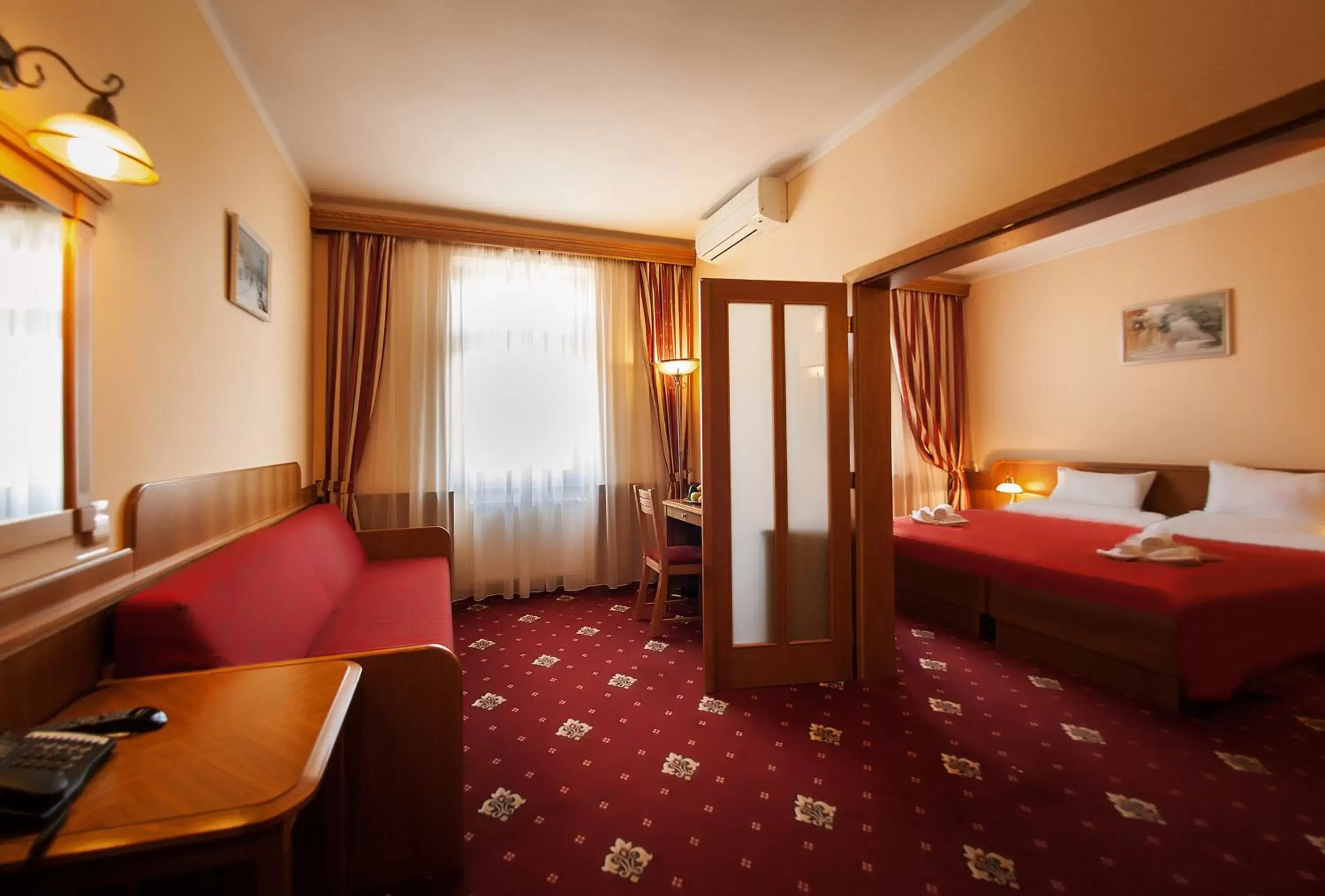 Bed in Hotel Askania