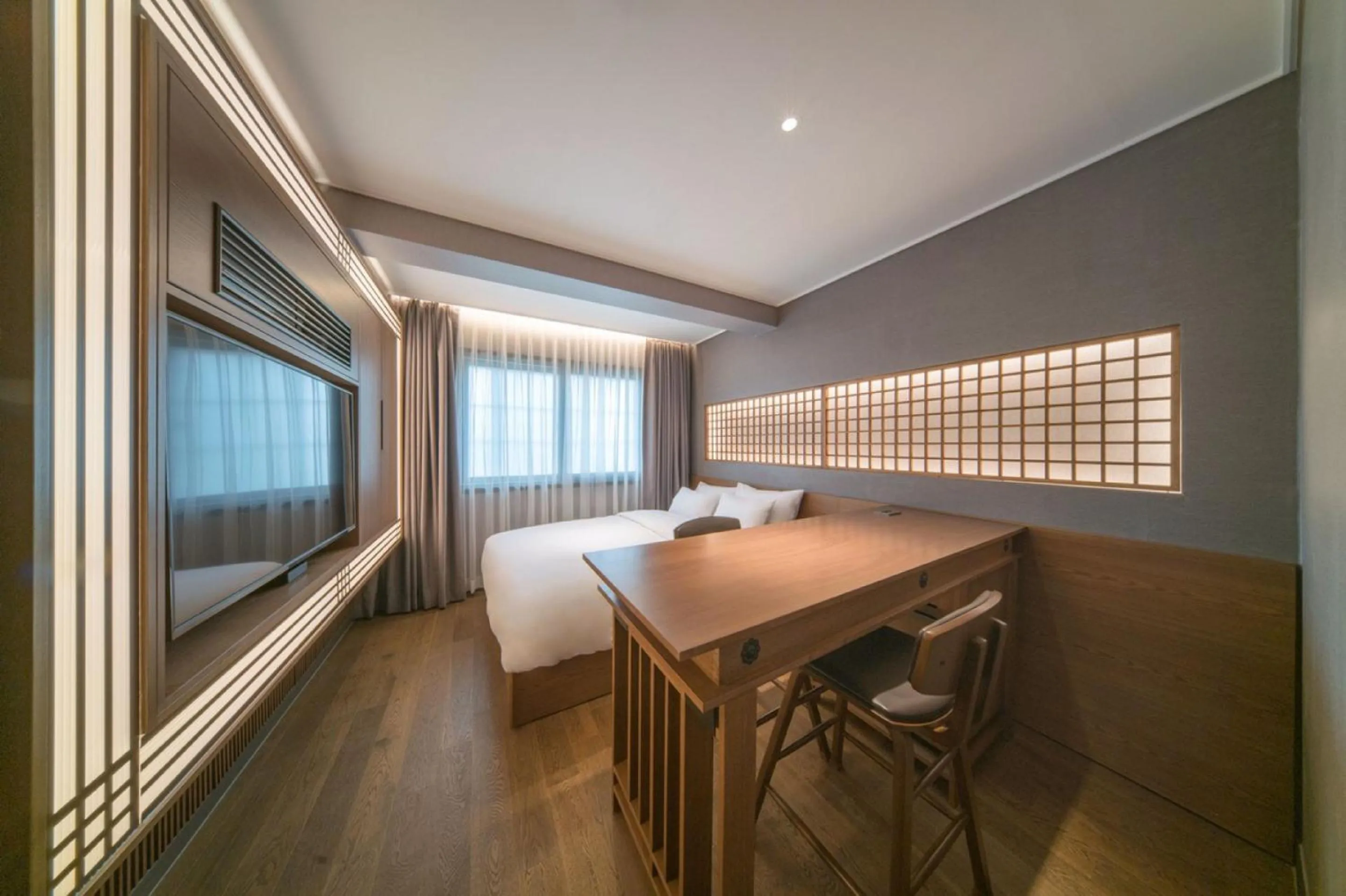 Bed in Yeon Hwa Moon Hotel