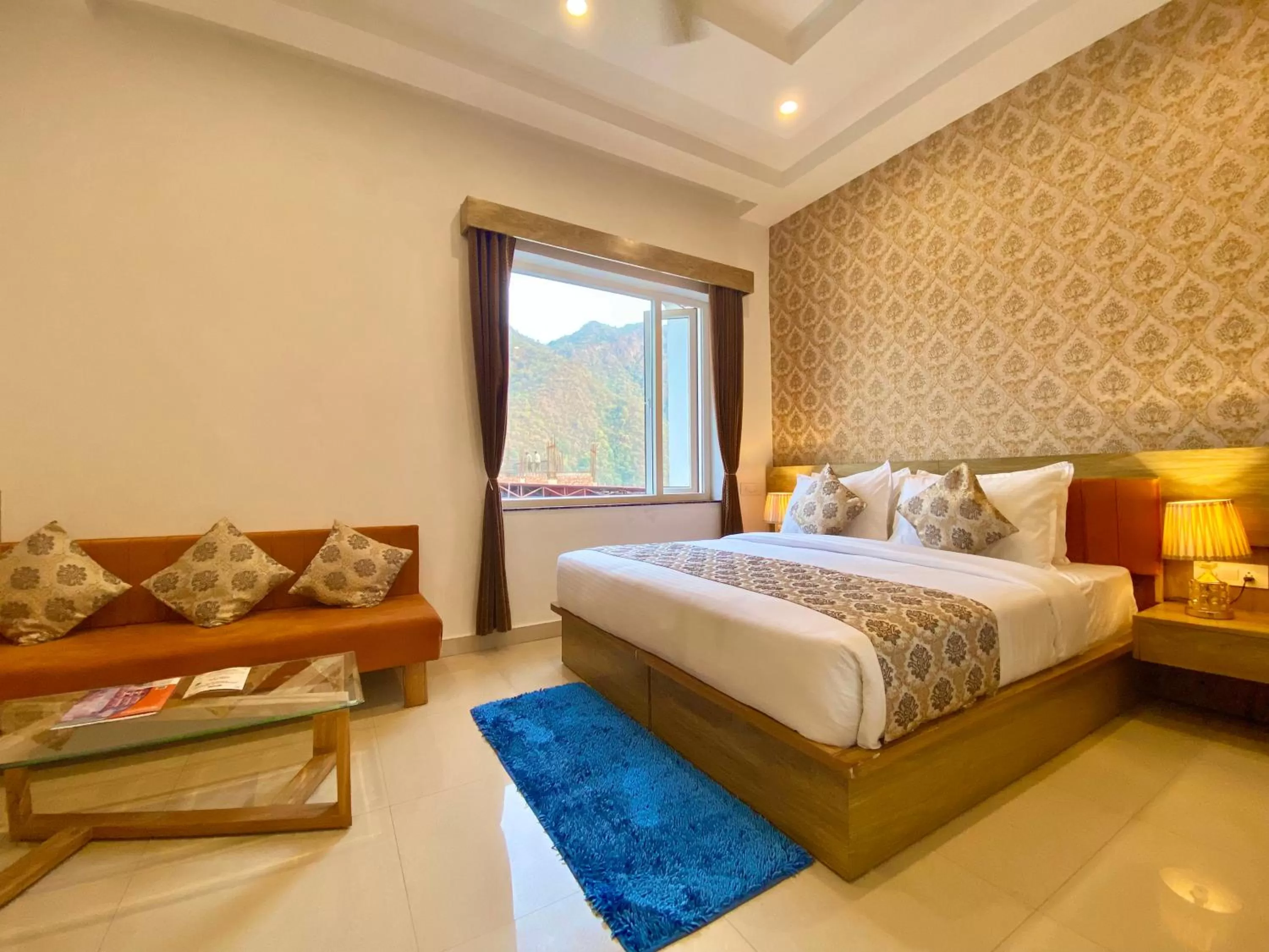 Bed in Arogyadham Wellness Retreat