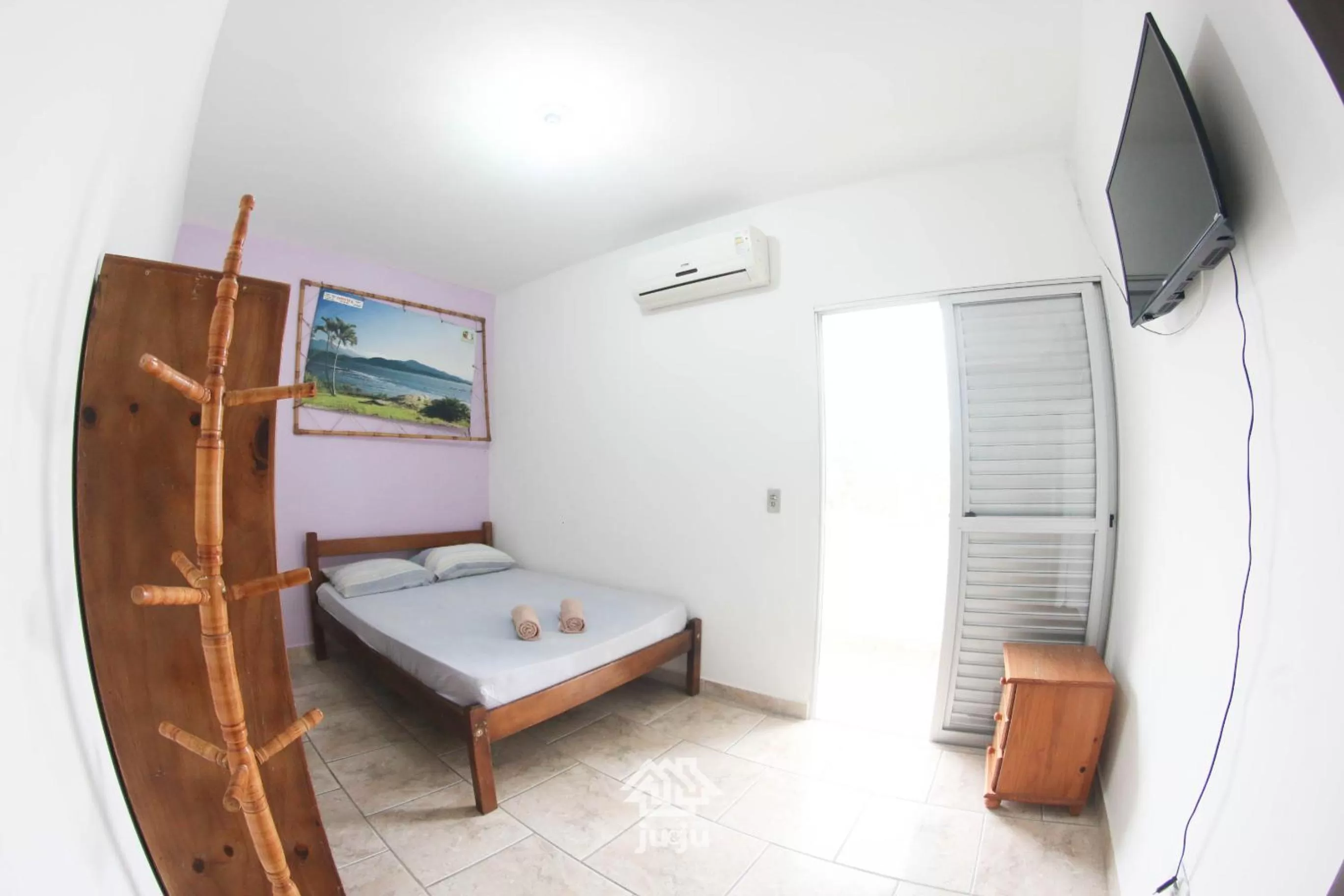 Bed in Pousada Ju&Ju à 400 mts DA PRAIA