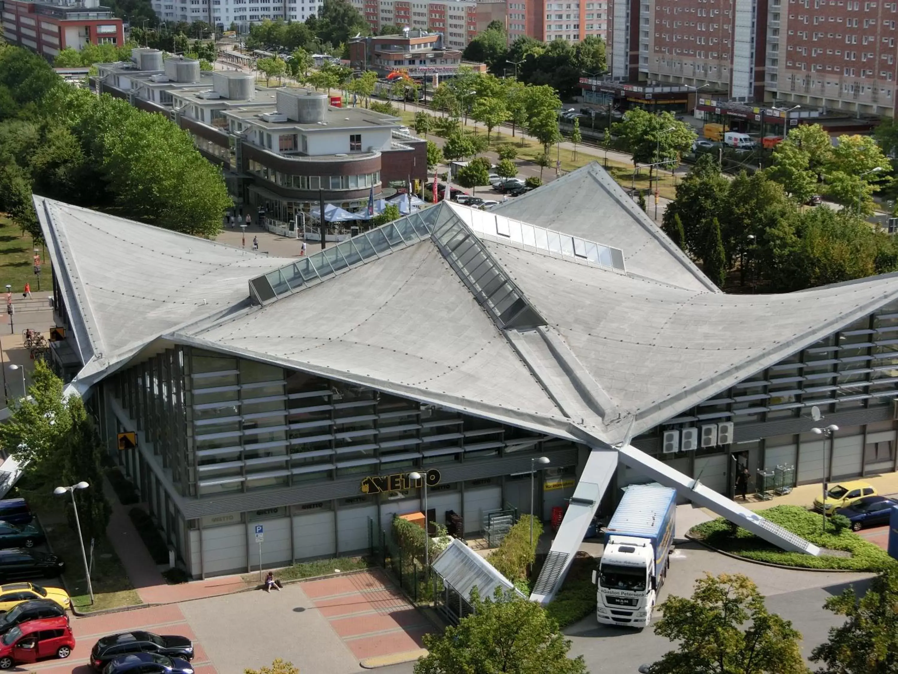 Area and facilities, Bird's-eye View in Gästehaus Rostock Lütten Klein