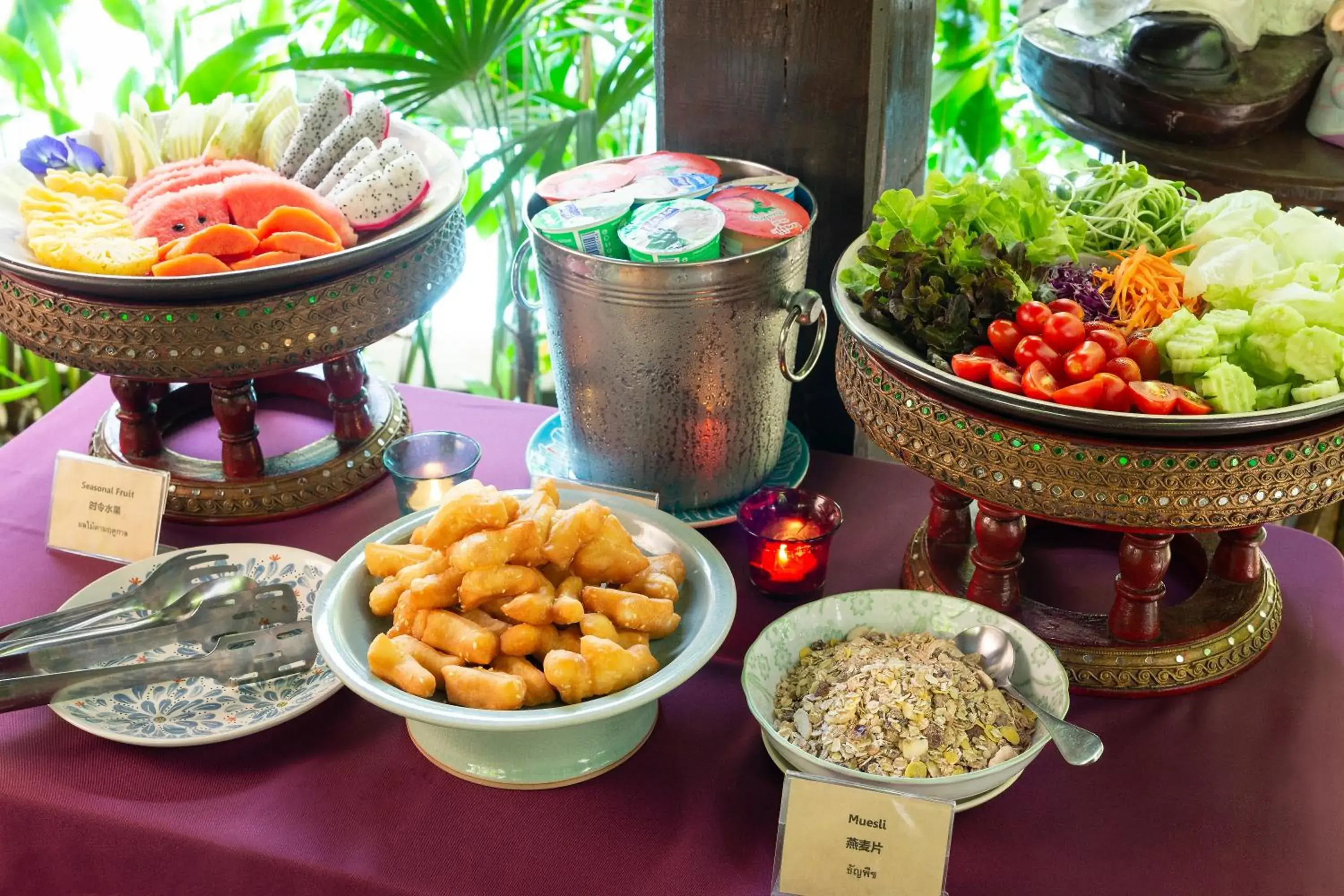 Buffet breakfast, Food in Amata Lanna Chiang Mai, One Member of the Secret Retreats