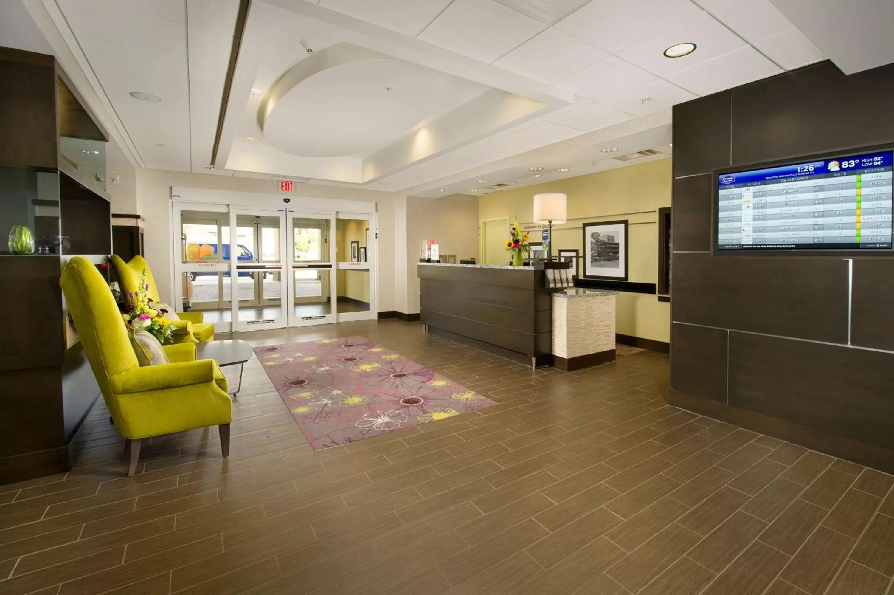 Lobby or reception, Lobby/Reception in Hampton Inn & Suites - Buffalo Airport