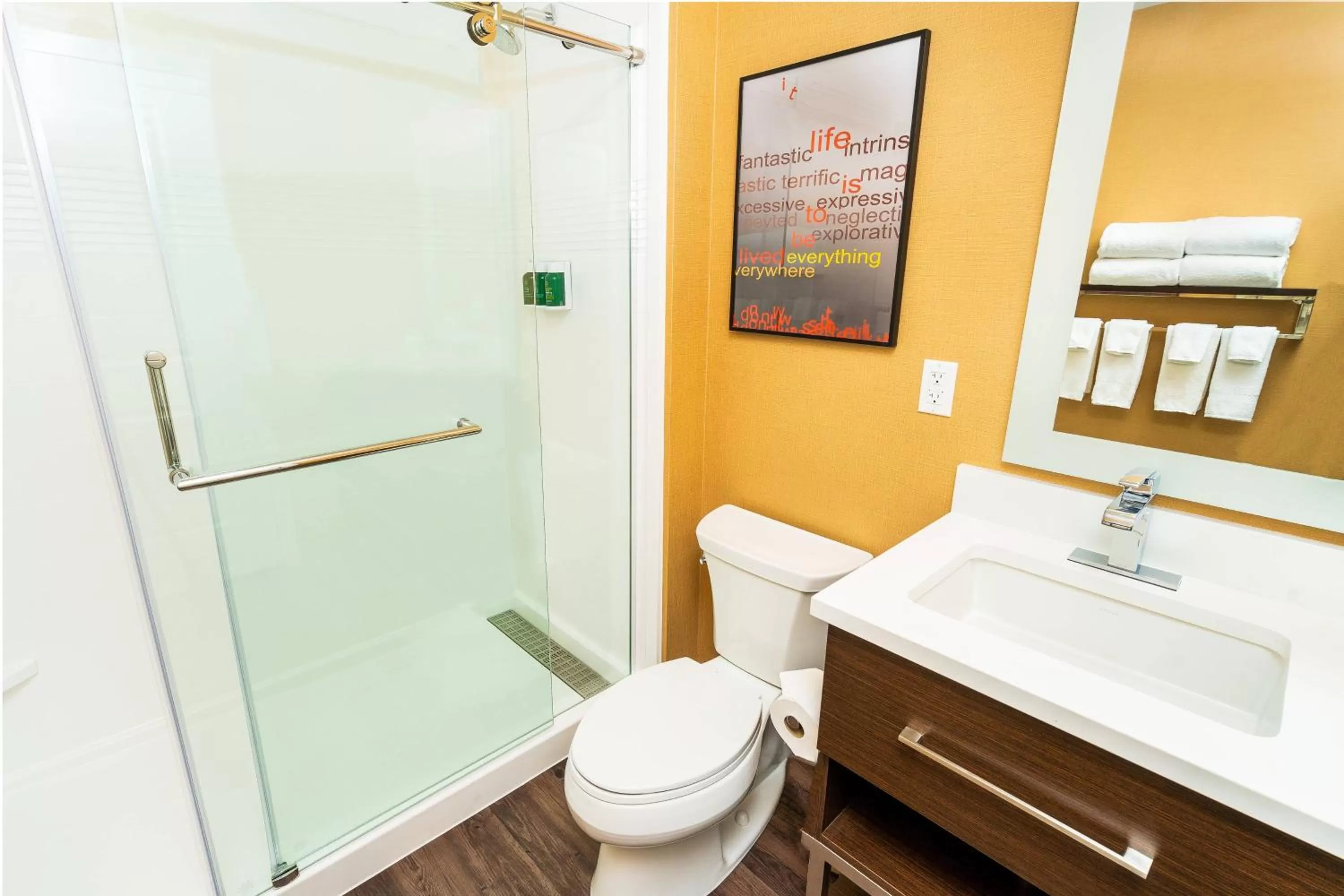 Bathroom in TownePlace Suites By Marriott Las Vegas Stadium District
