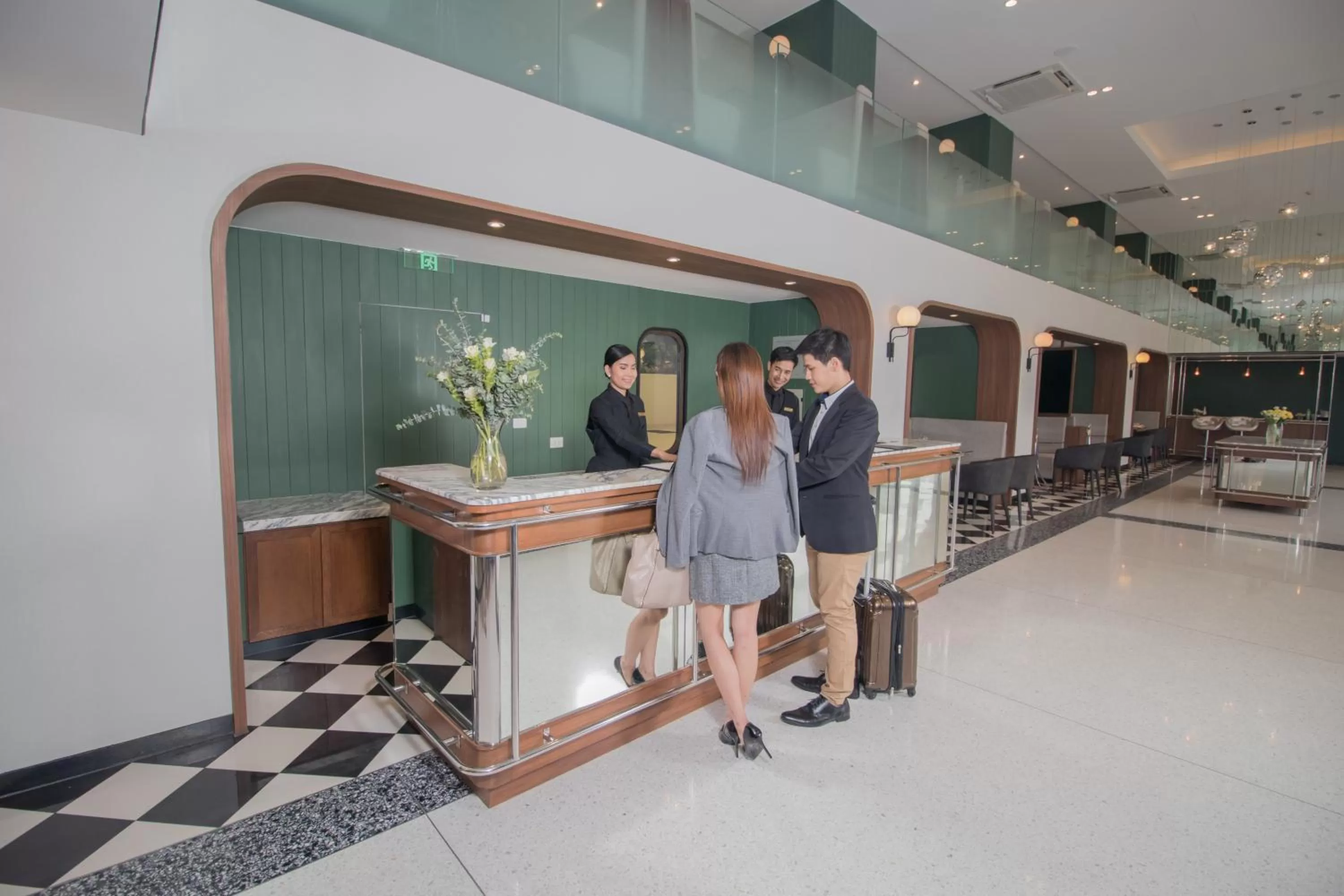 Lobby or reception in Justice Hotel