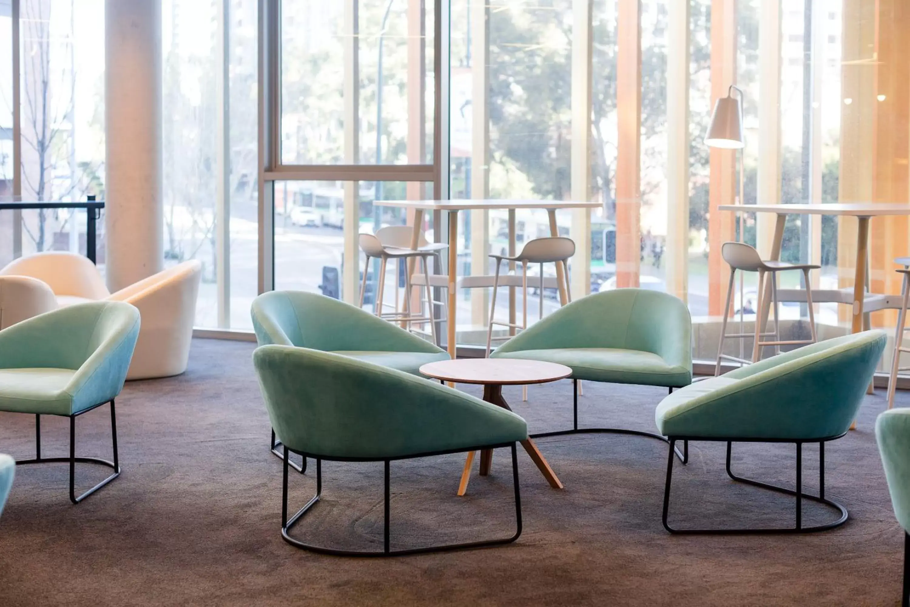 Seating area in ibis Styles East Perth