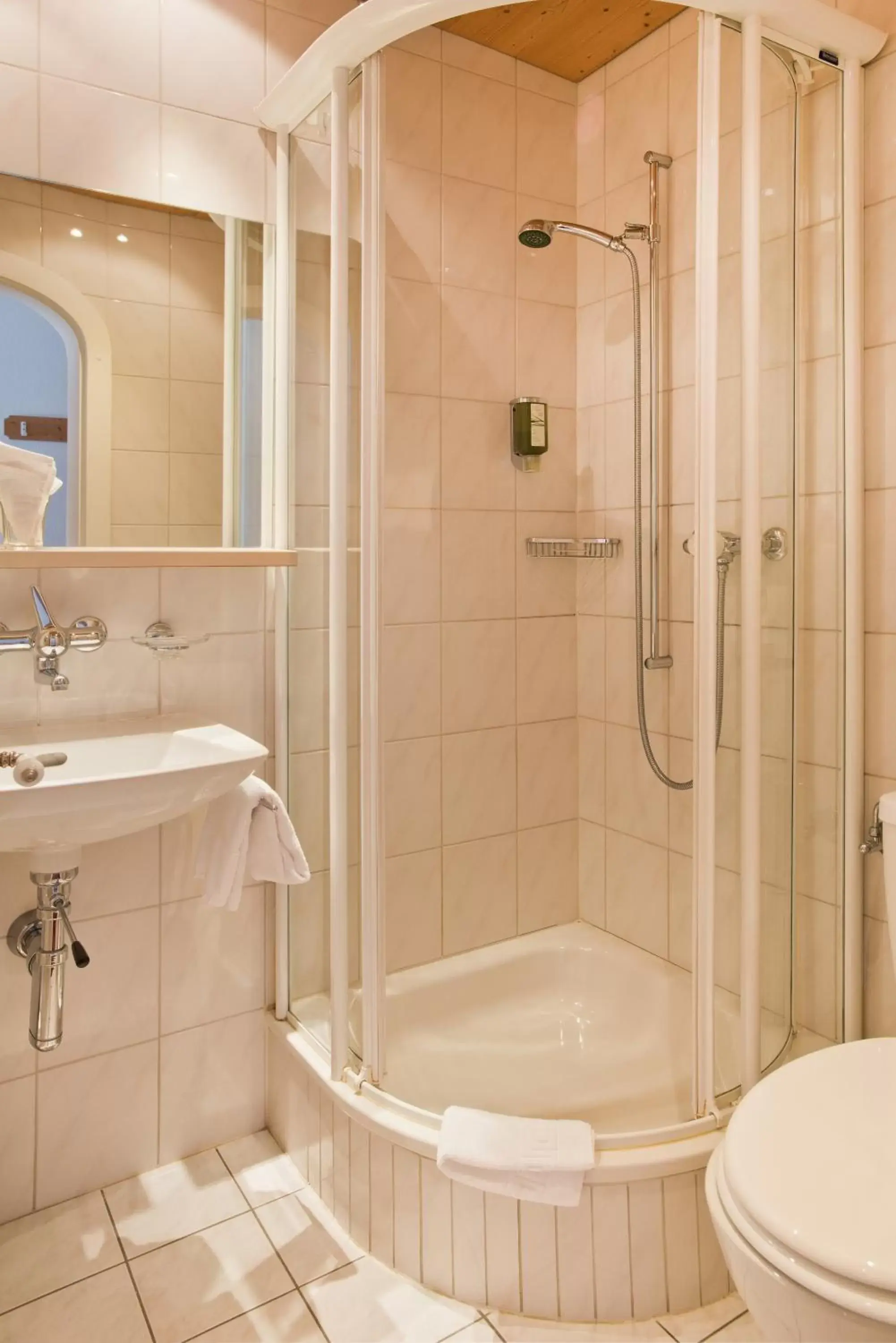 Shower, Bathroom in Hotel Sonnenberg