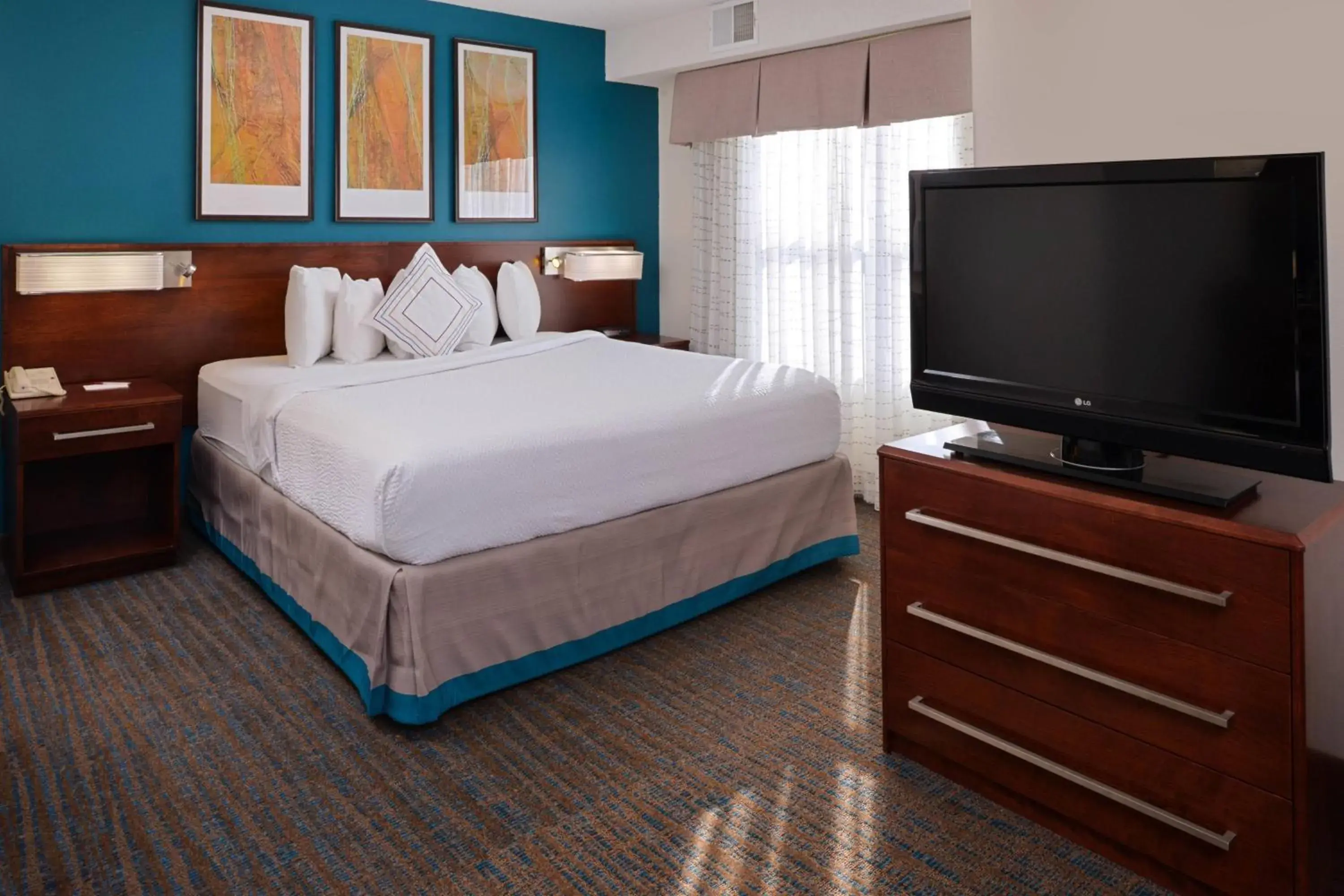Bedroom, Bed in Residence Inn by Marriott Dayton Troy