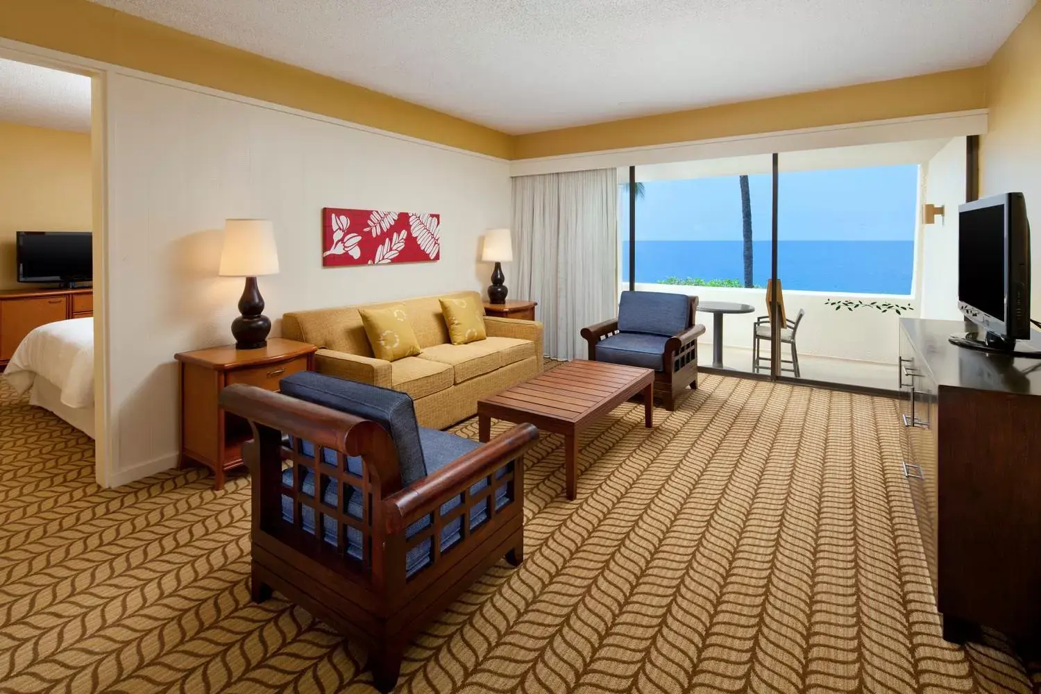 Living room, Seating Area in Outrigger Kona Resort and Spa