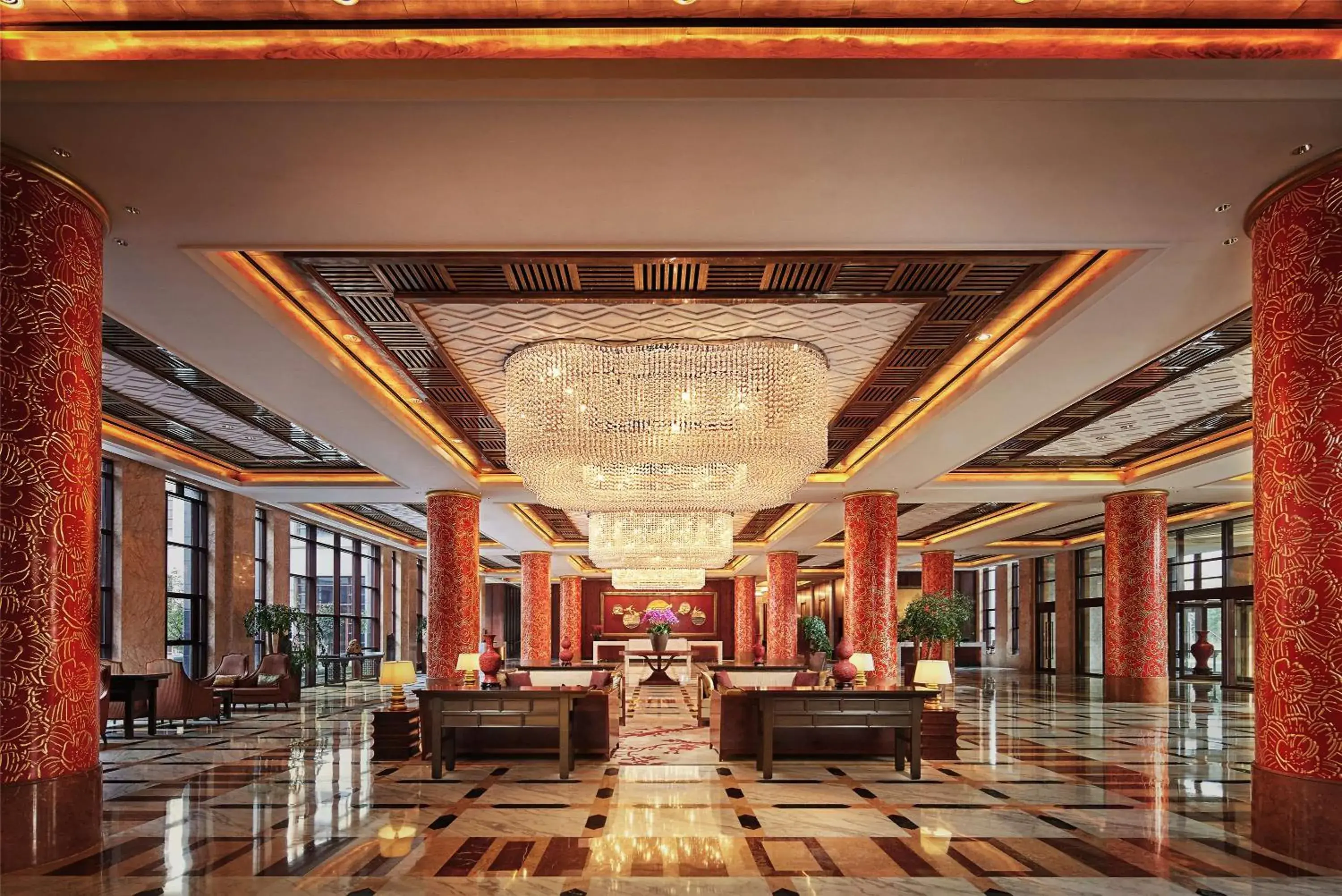 Lobby or reception, Restaurant/Places to Eat in Hilton Tianjin Eco City