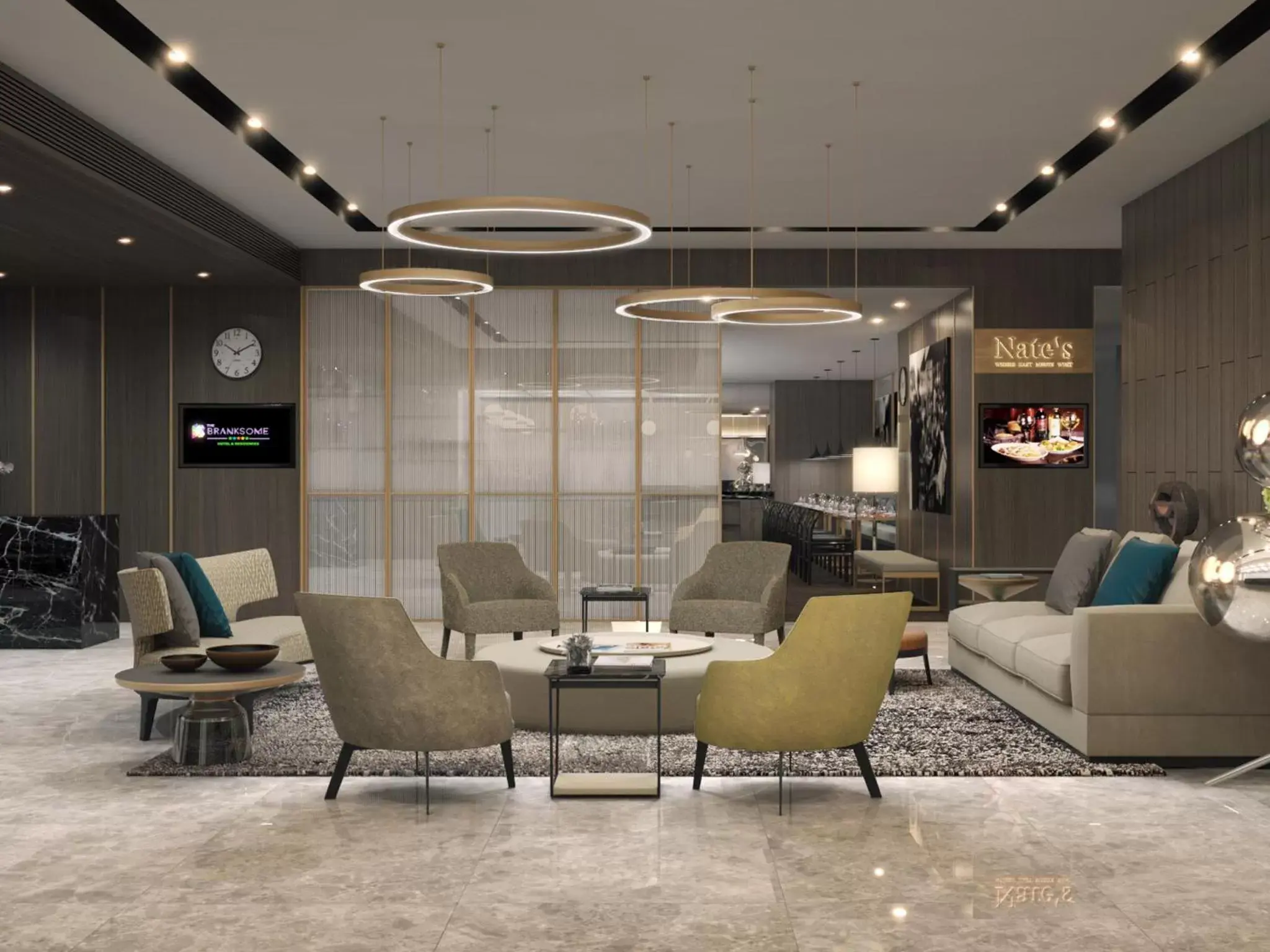 Lounge or bar, Lobby/Reception in The Branksome Hotel & Residences