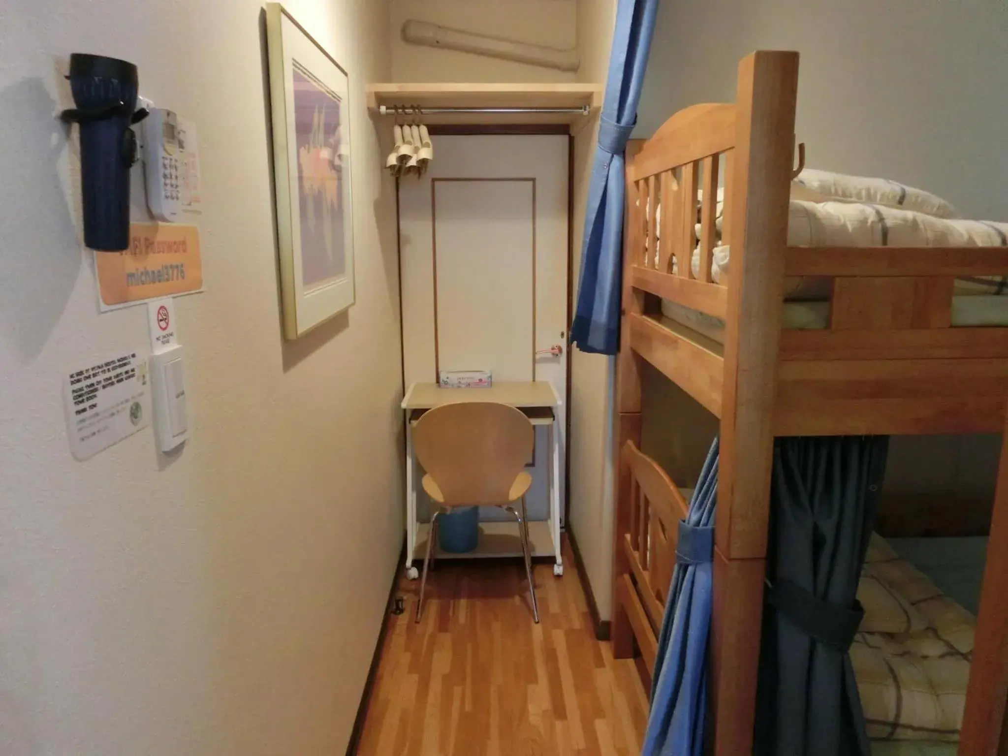Twin Room with Bunk Beds and Shared Bathroom - single occupancy in Mt Fuji Hostel Michael's