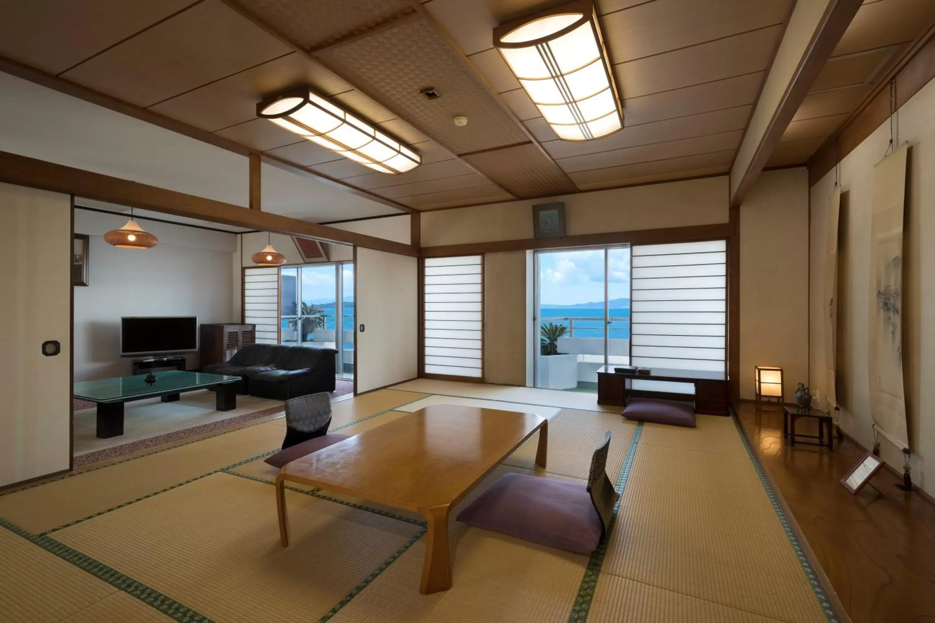 Sea view, Seating Area in Ibusuki Kaijo Hotel