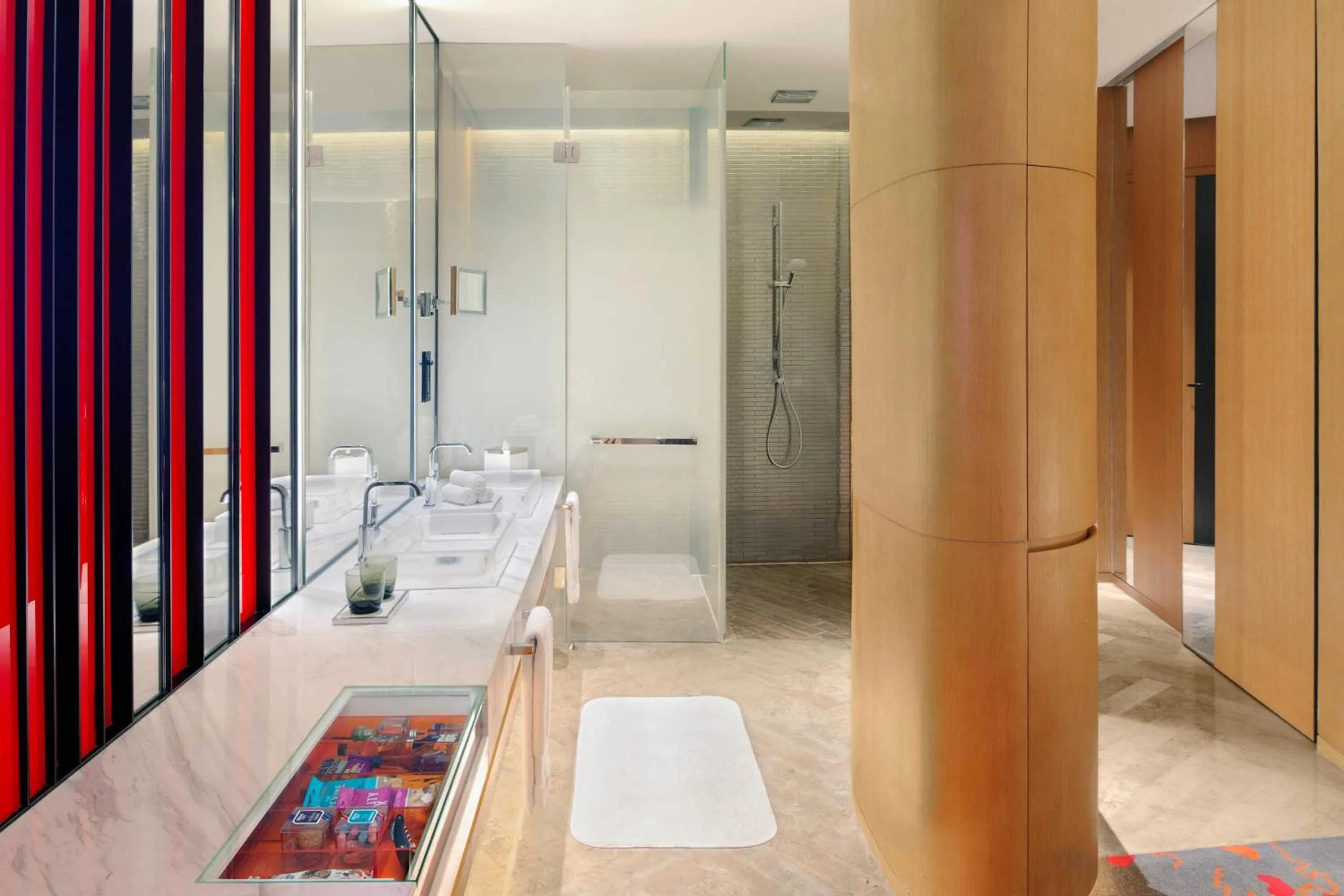 Bathroom, Bed in W Shanghai - The Bund