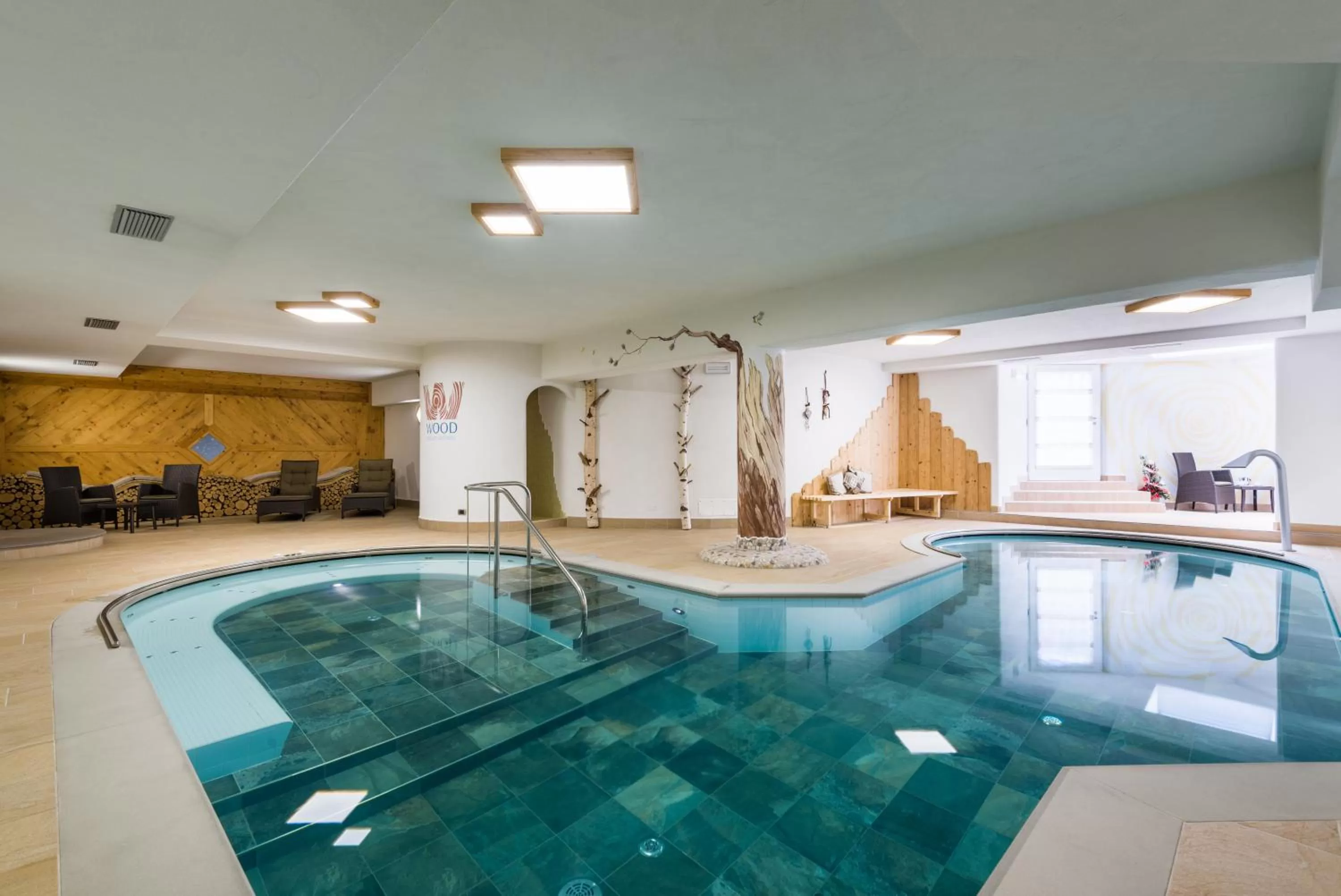 Pool view in FORESTO - holiday apartments