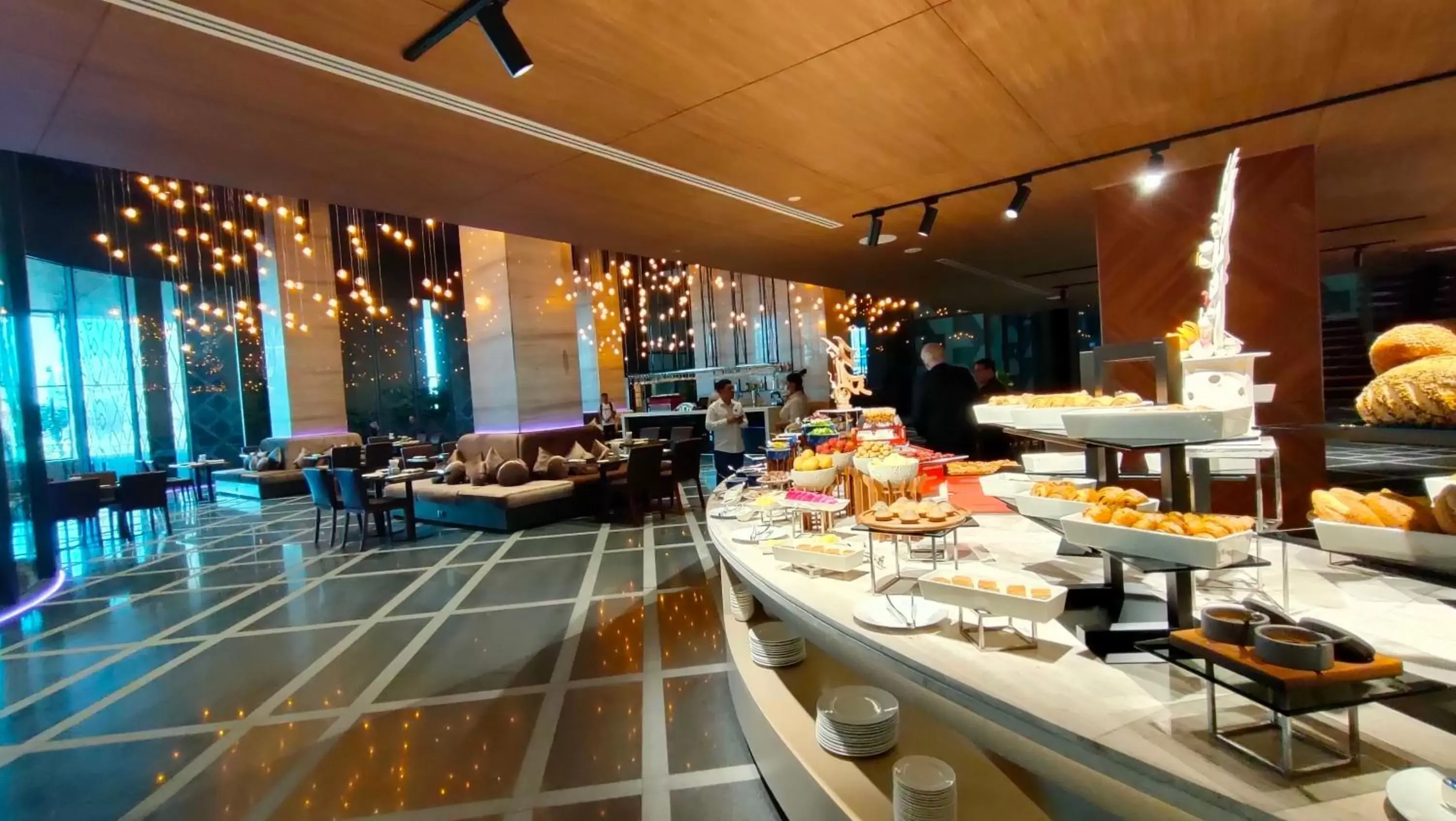 Buffet breakfast in SUN & MOON, Riverside Hotel Buffet breakfast in SUN & MOON, Riverside Hotel