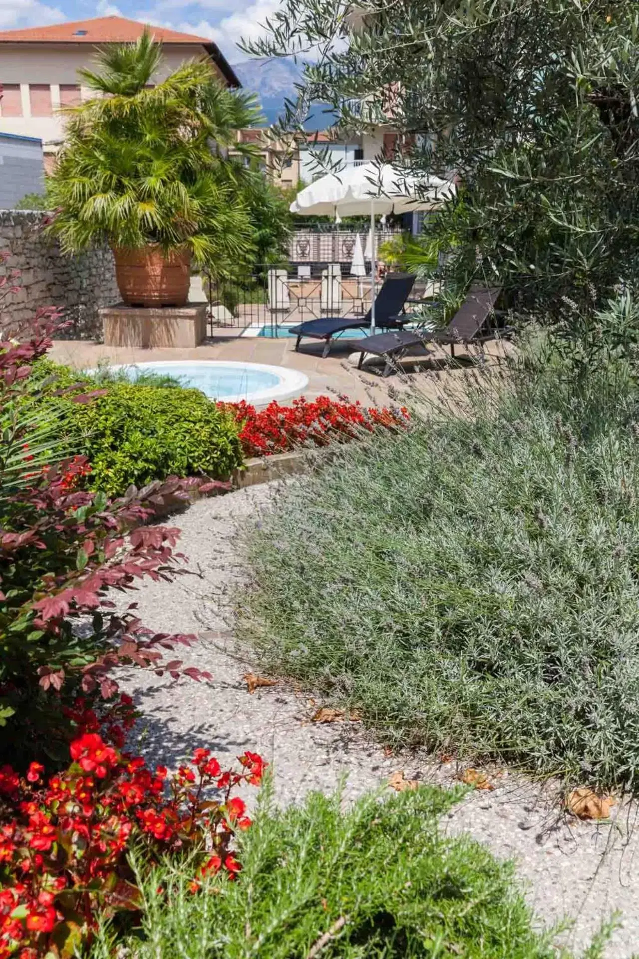 Garden in Hotel Leon d'Oro