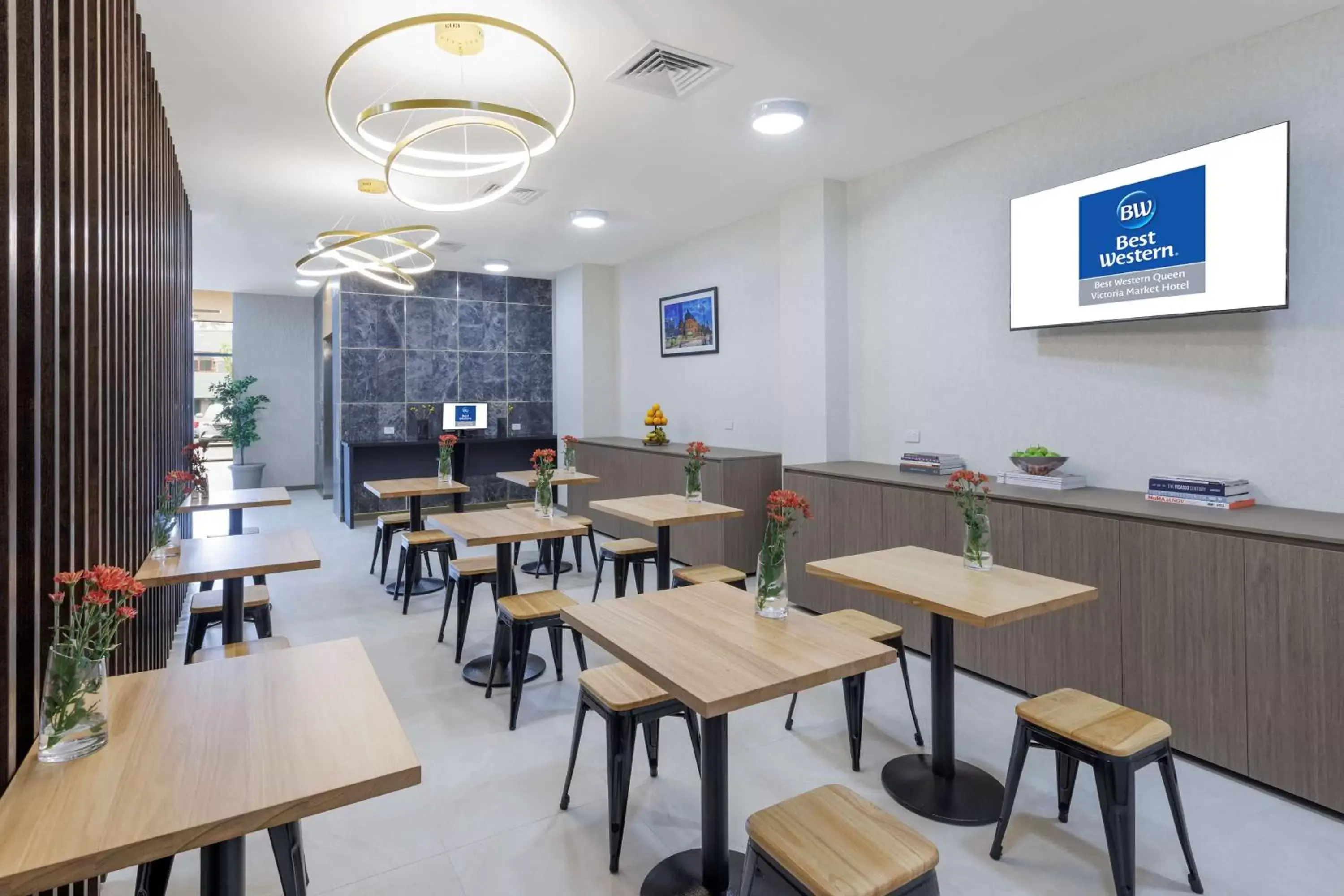 Dining area, Restaurant/Places to Eat in Best Western Queen Victoria Market Hotel