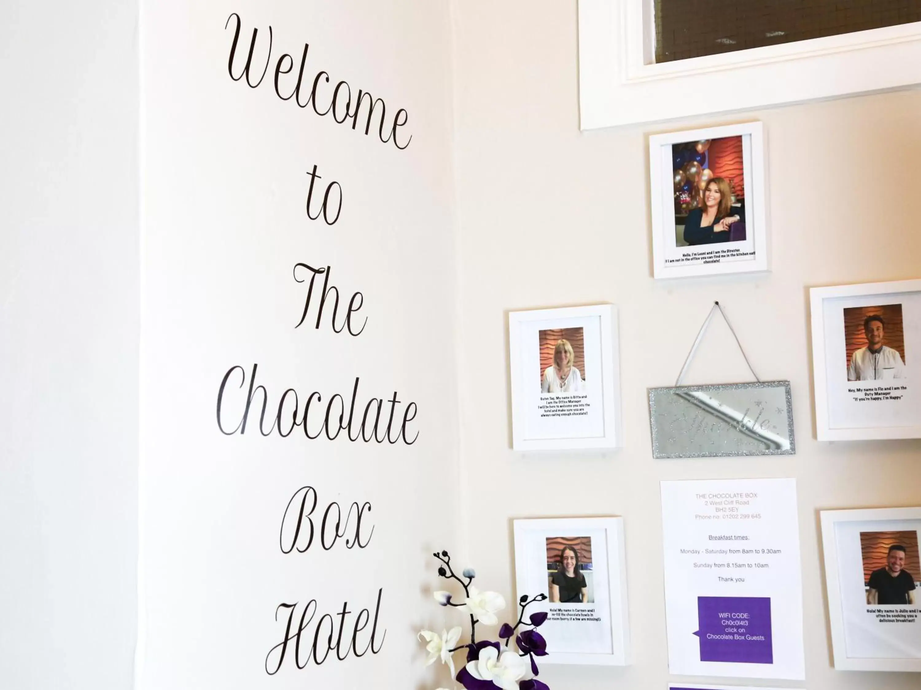 Lobby or reception in The Chocolate Box Hotel