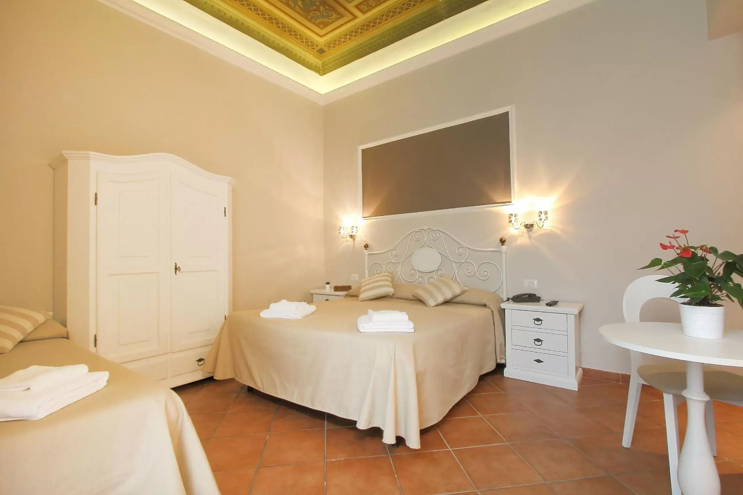 Bed in Hotel Ferrucci