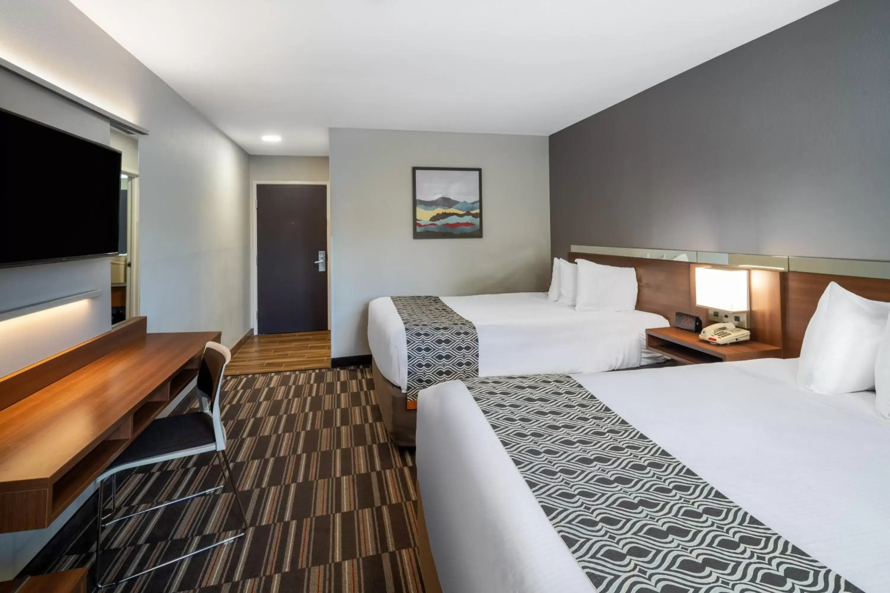 TV and multimedia, Bed in Microtel Inn & Suites by Wyndham Savannah/Pooler
