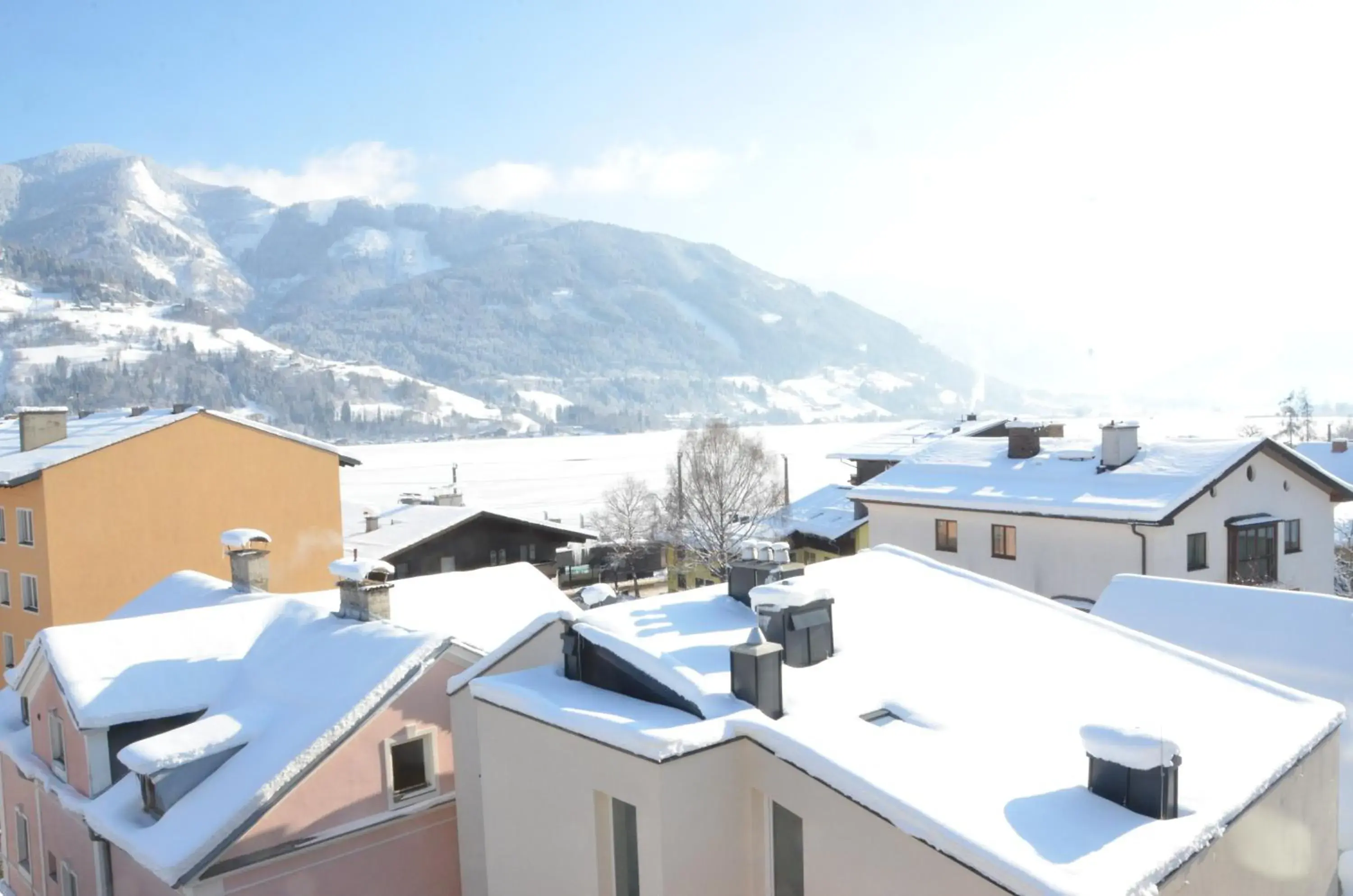 Winter, Mountain View in Hotel Traube