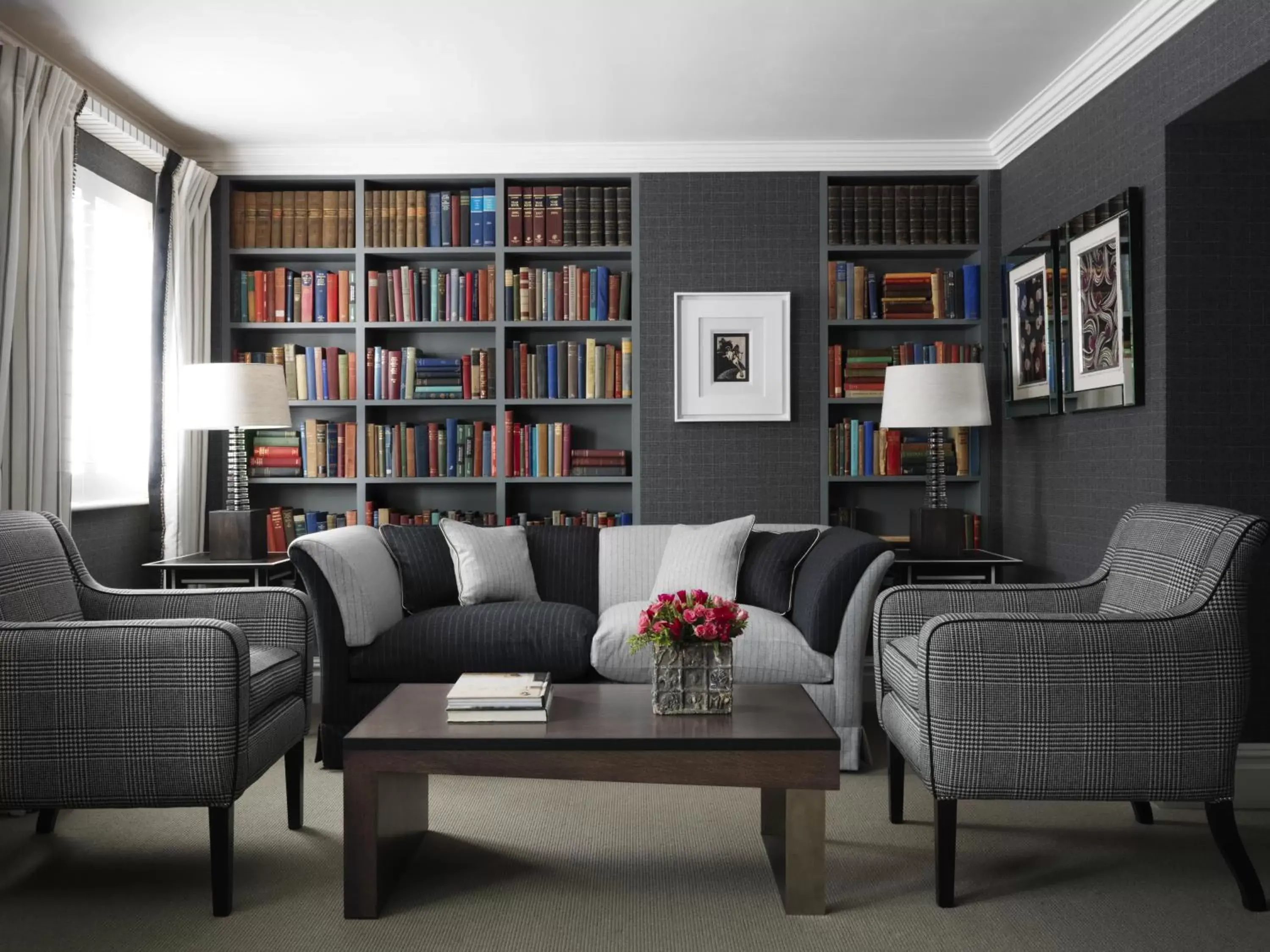 Library in Dorset Square Hotel, Firmdale Hotels