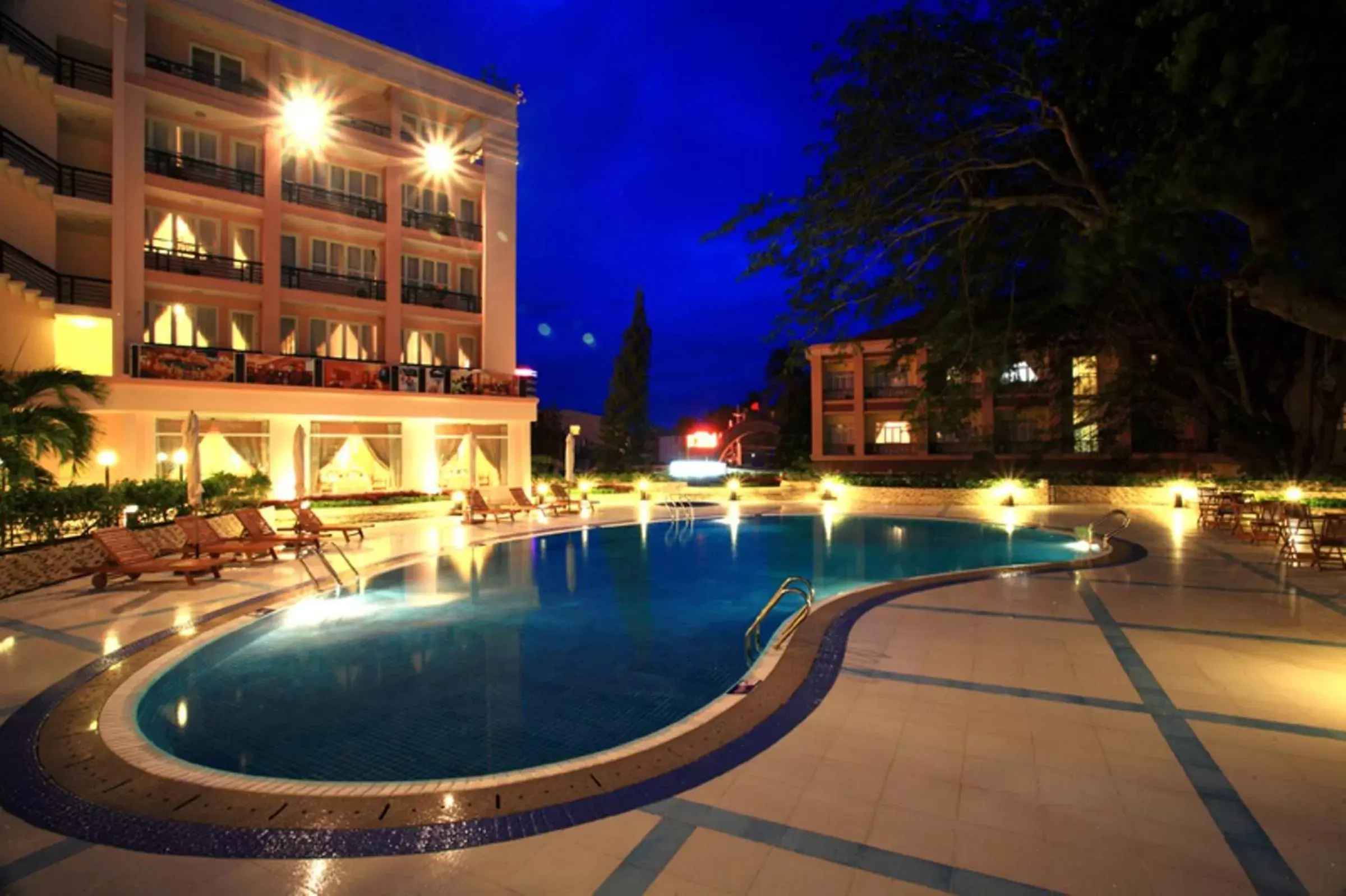 Night, Swimming Pool in Grand Hotel Vung Tau