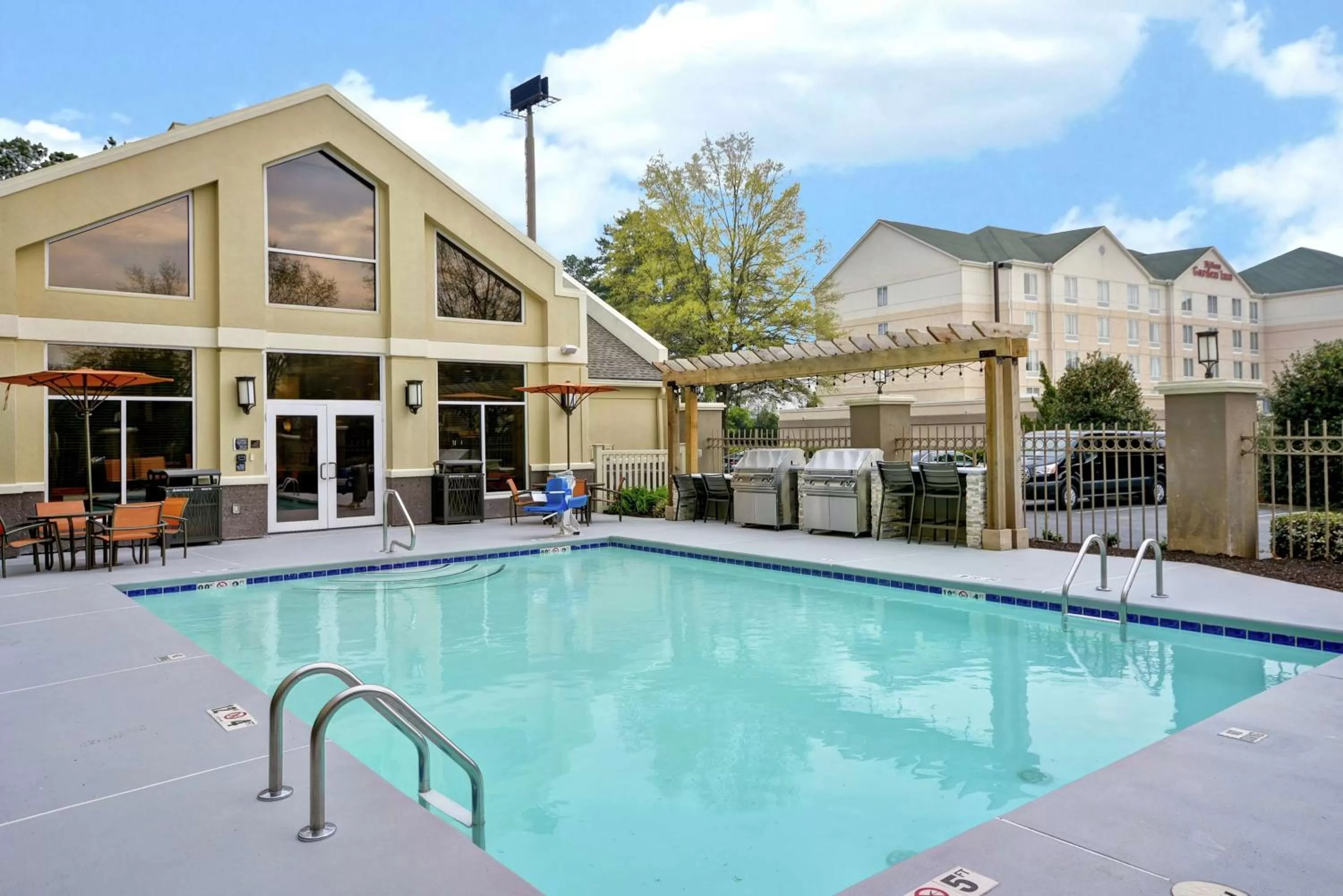 Pool view in Homewood Suites by Hilton Augusta