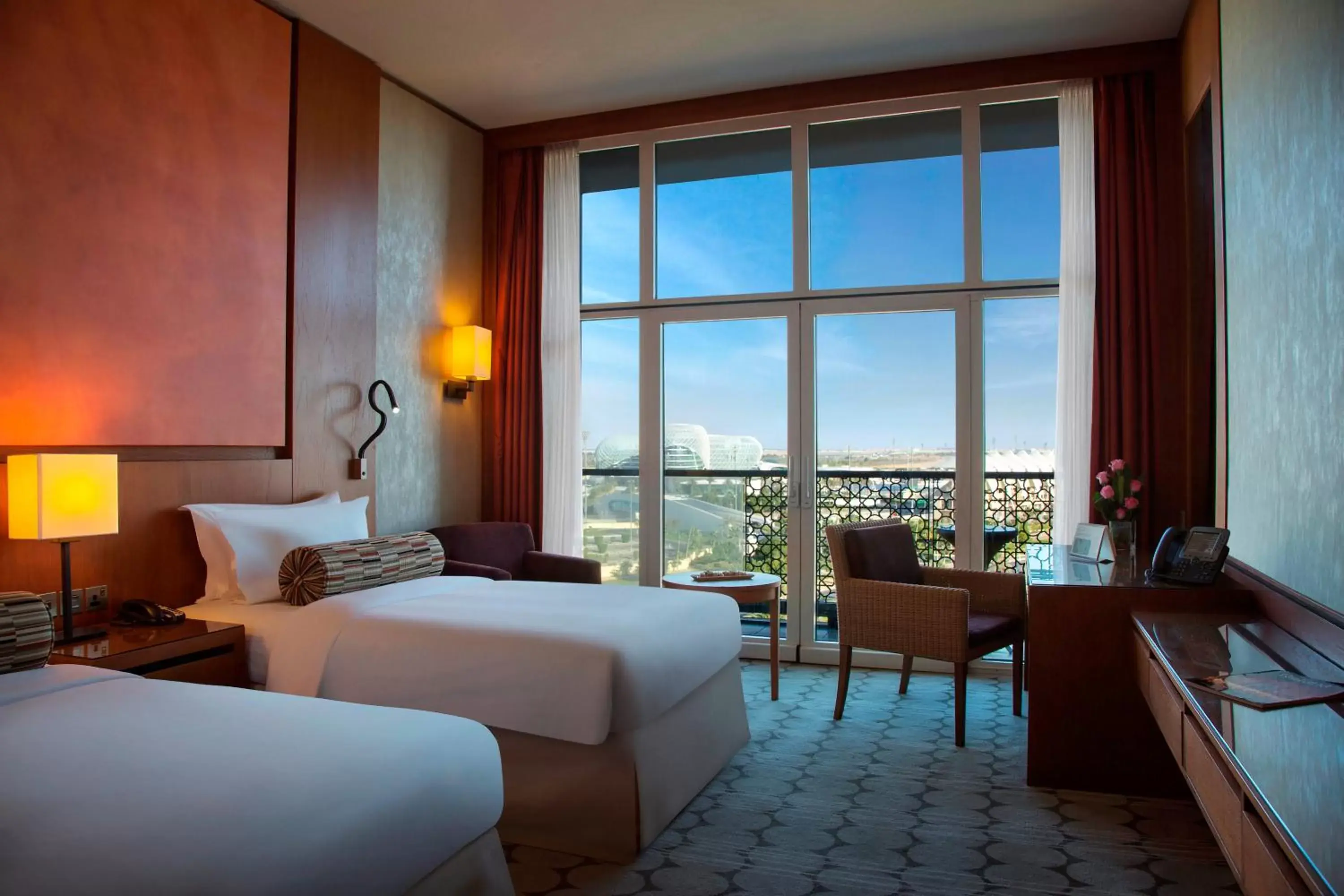 Premium Twin Room with Marina View and Free Beach Access in Yas Island Rotana Abu Dhabi