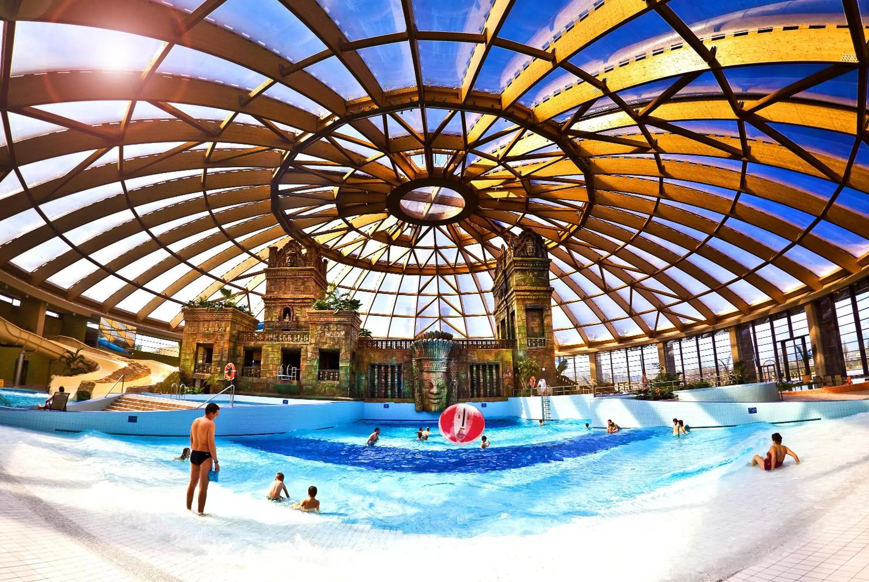 Day, Swimming Pool in Aquaworld Resort Budapest