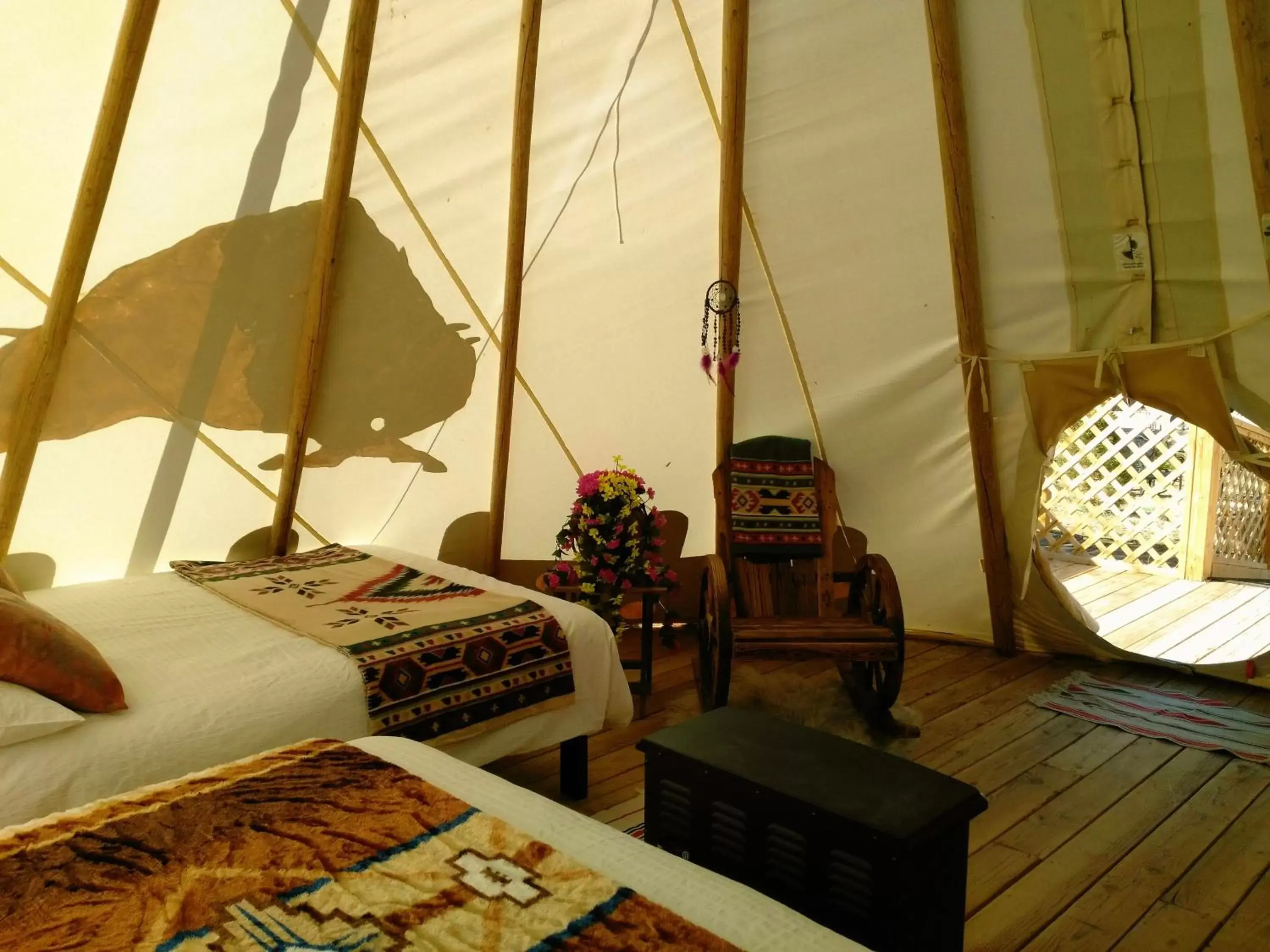 Bed in Olancha RV Park and Motel Bed in Olancha RV Park and Motel