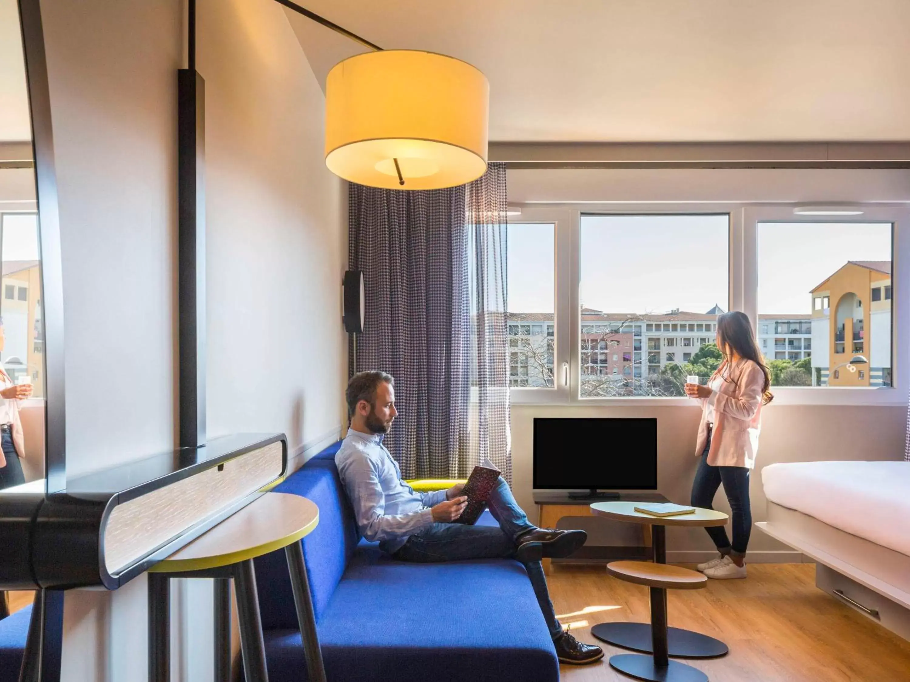 Bedroom, Seating Area in Aparthotel Adagio access Montpellier Centre