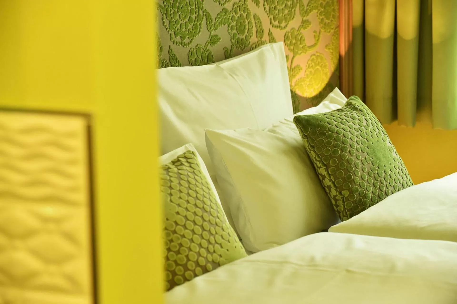 Decorative detail, Bed in MOMENTS Boutique Hotel