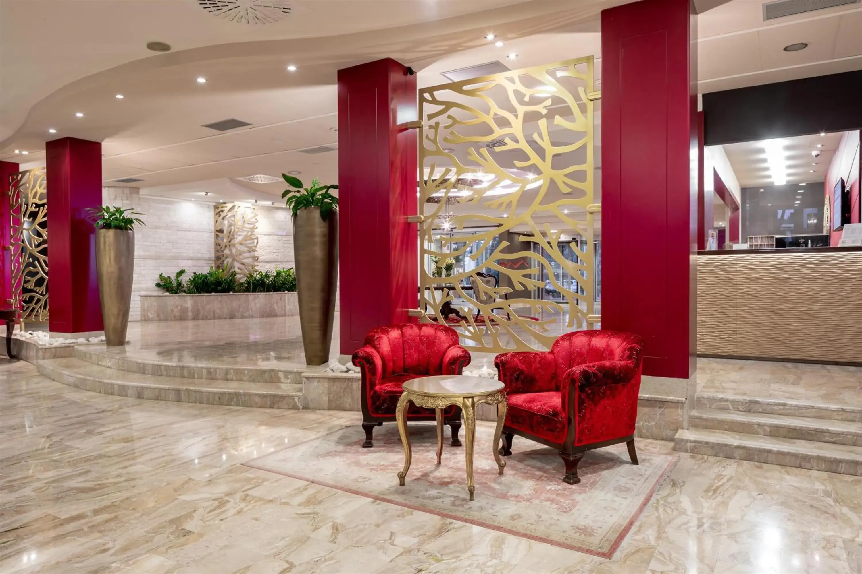 Lounge or bar, Lobby/Reception in Hotel Melia Coral for Plava Laguna