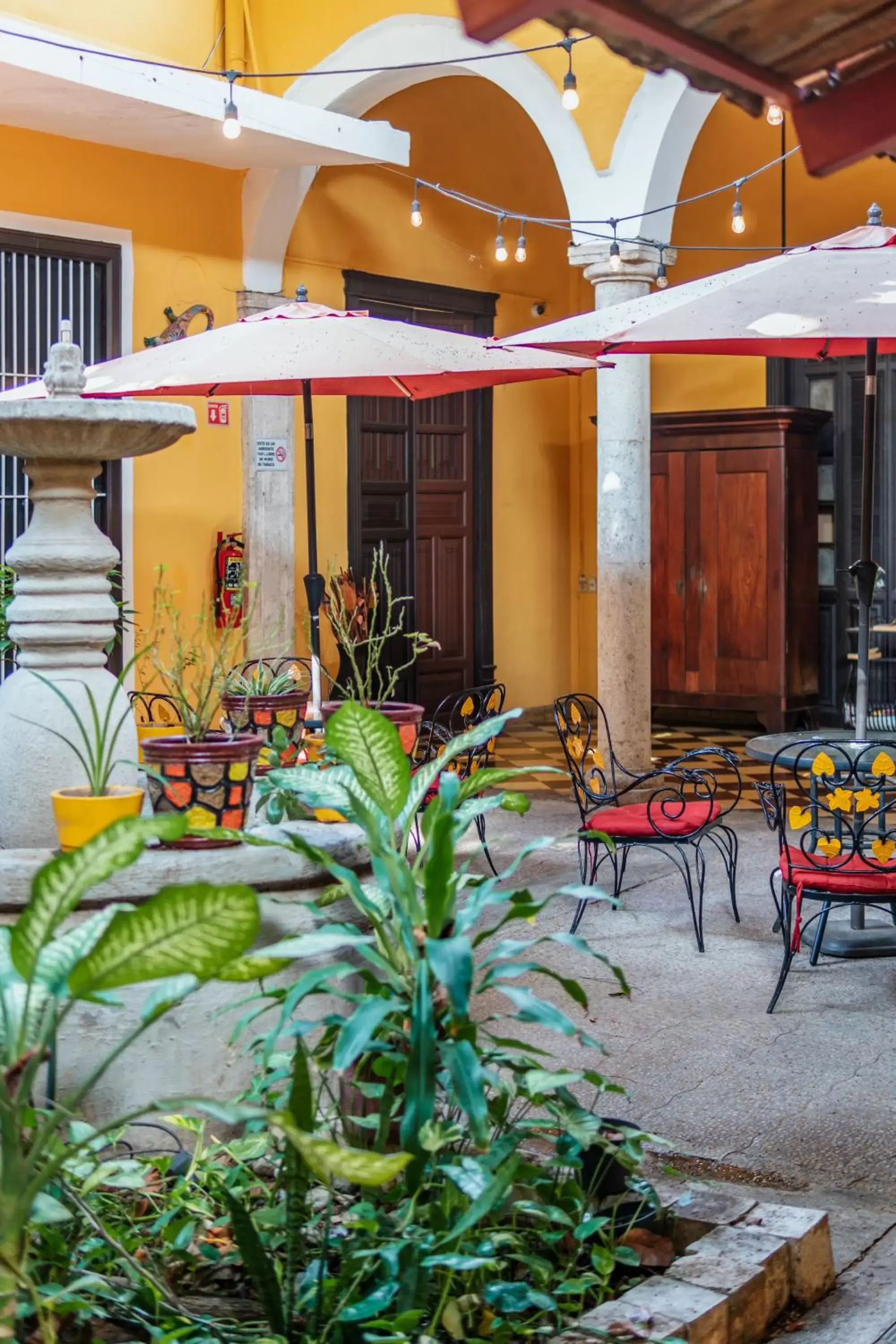 Patio in Hotel Santiago