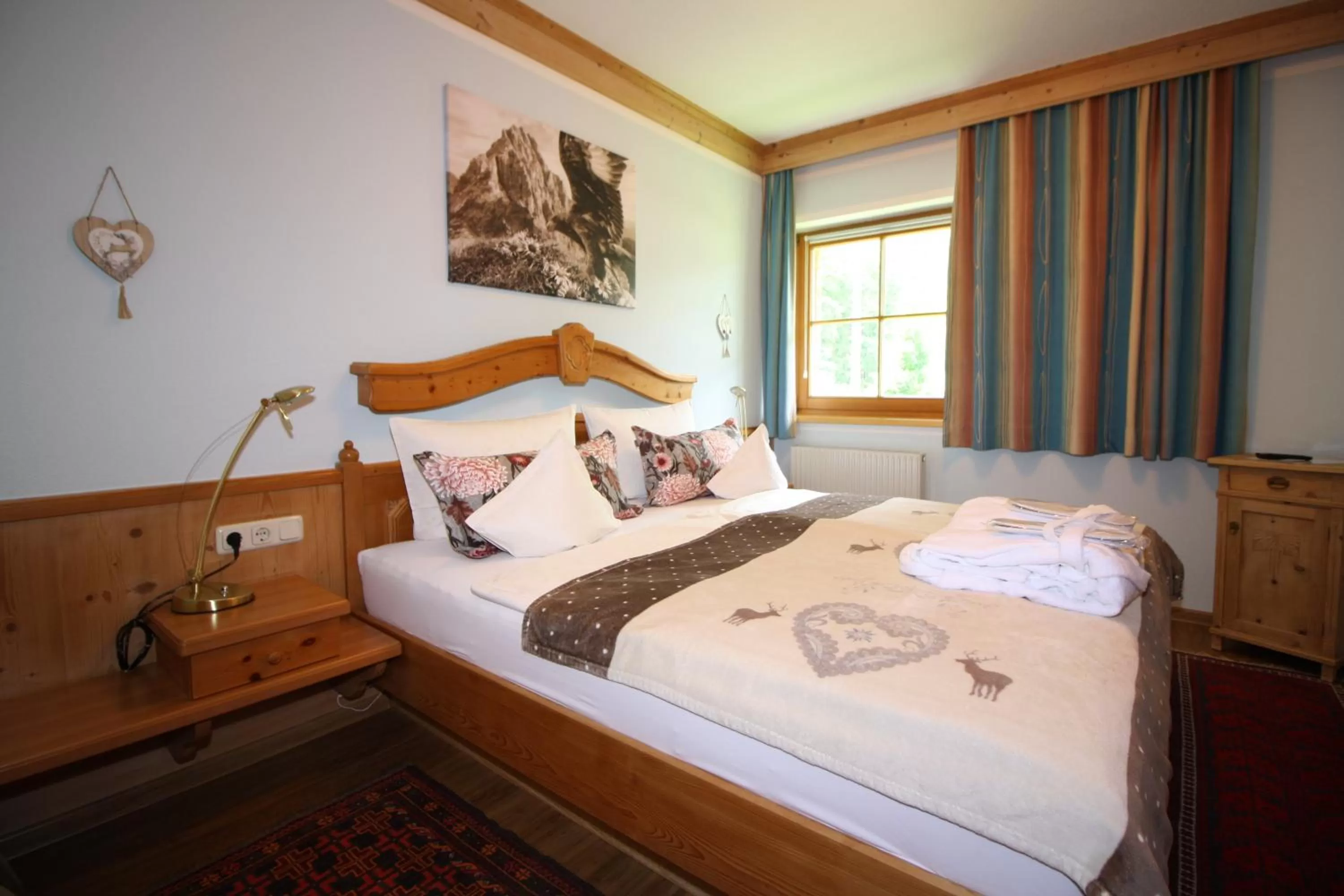 Bedroom, Bed in Vronis Waldhaus ADULTS ONLY